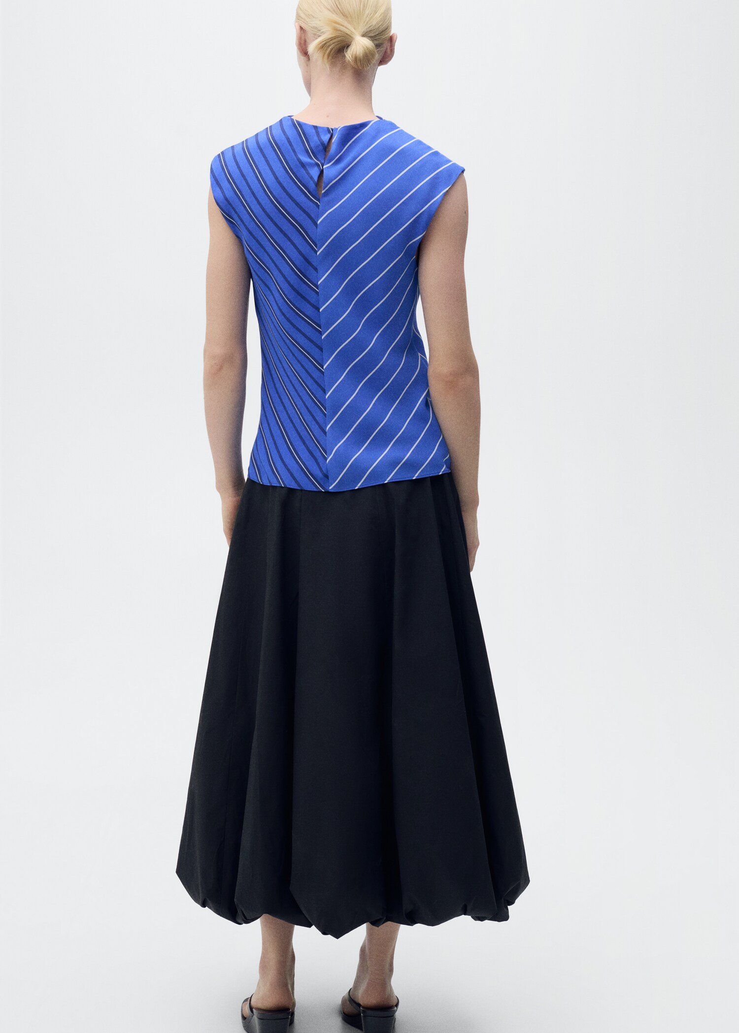 Chemisier rayures combinées - Verso de l’article