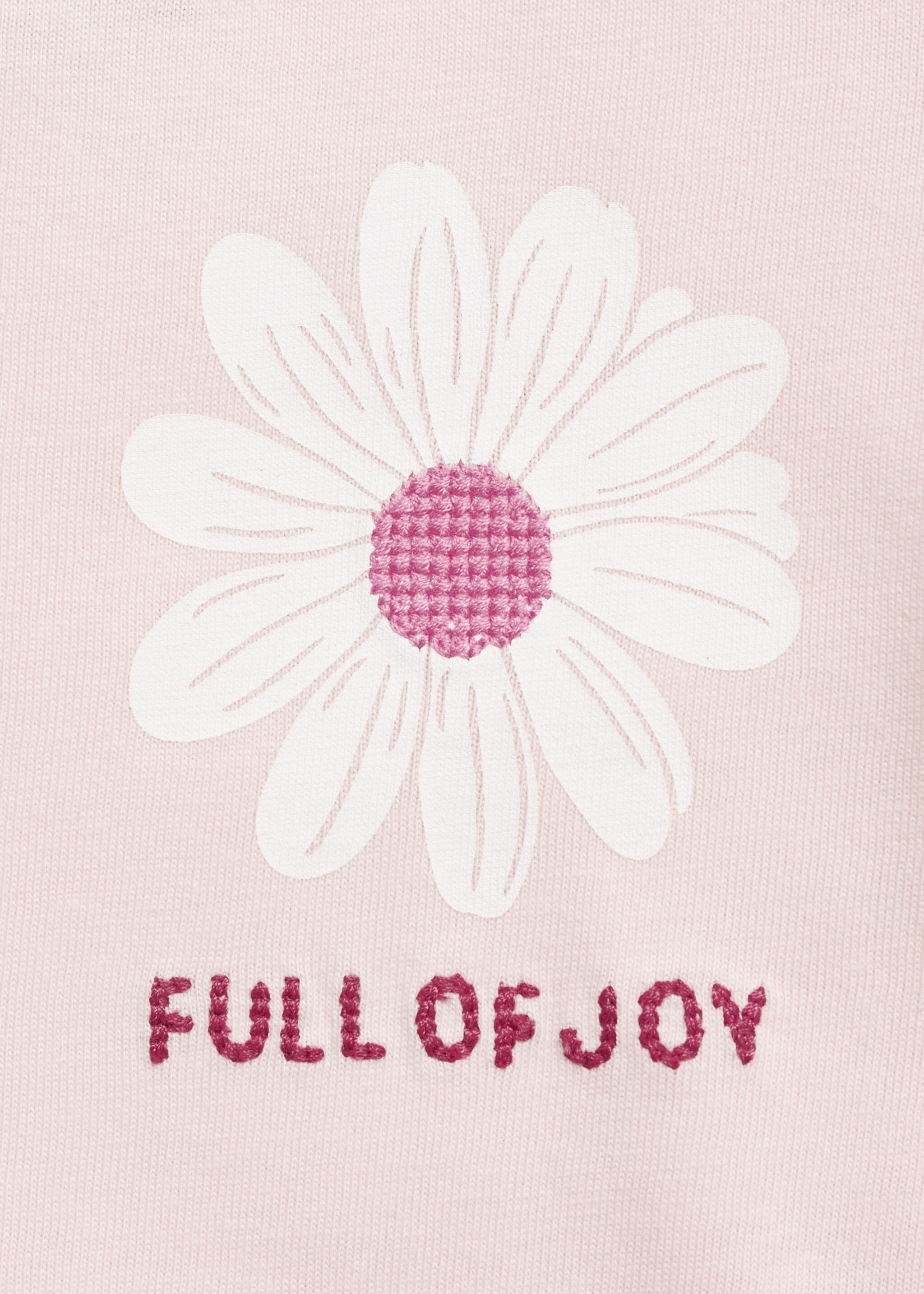 Embroidered detail T-shirt - Details of the article 0, Pink. Ref: 87027696-00.