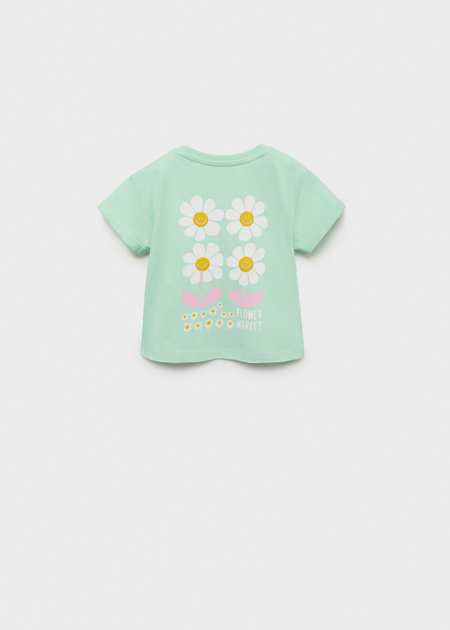 Embroidered printed T-shirt - Reverse of the article