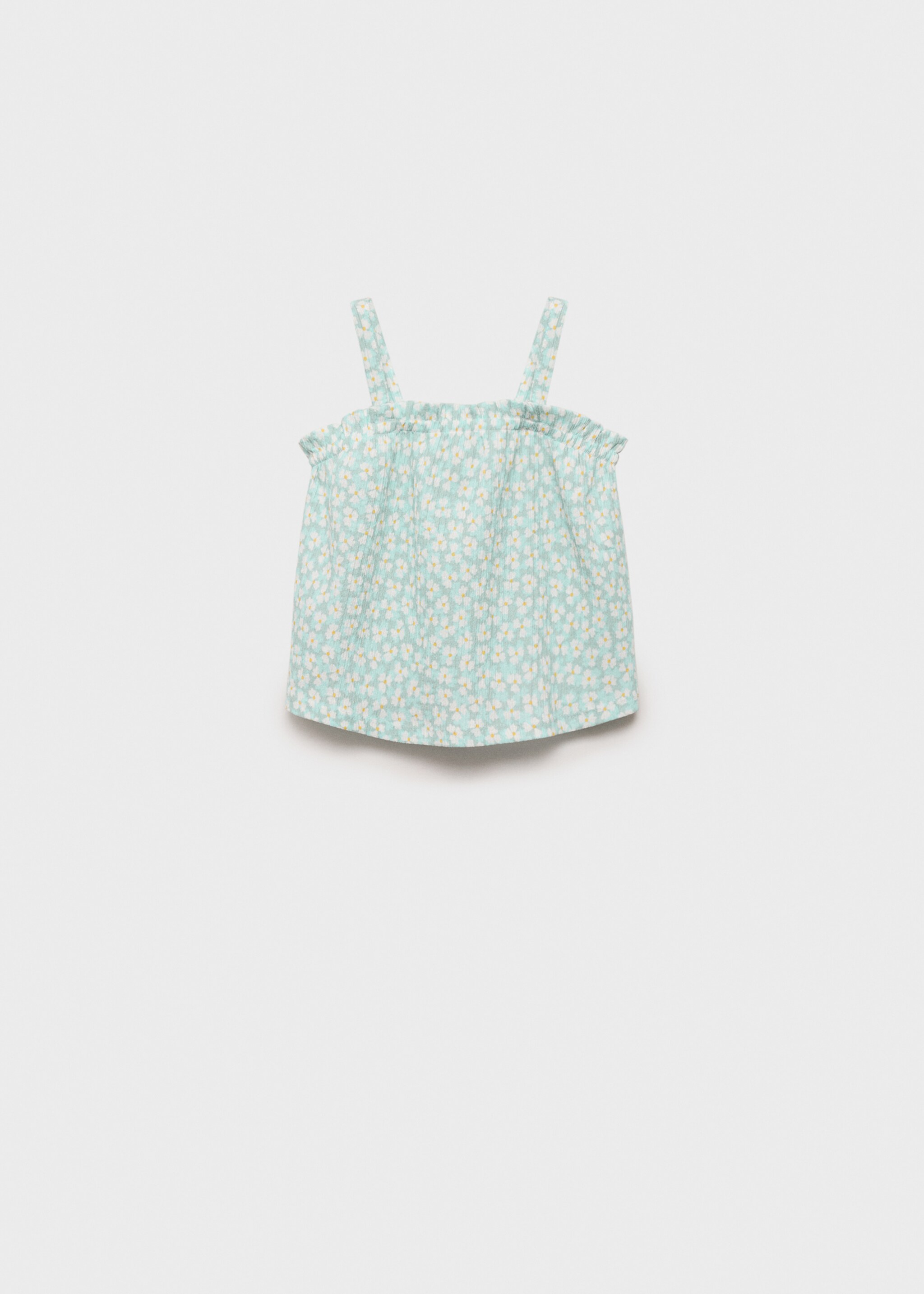 Printed strap top - Article without model, Aqua Green. Ref: 87027699-00.