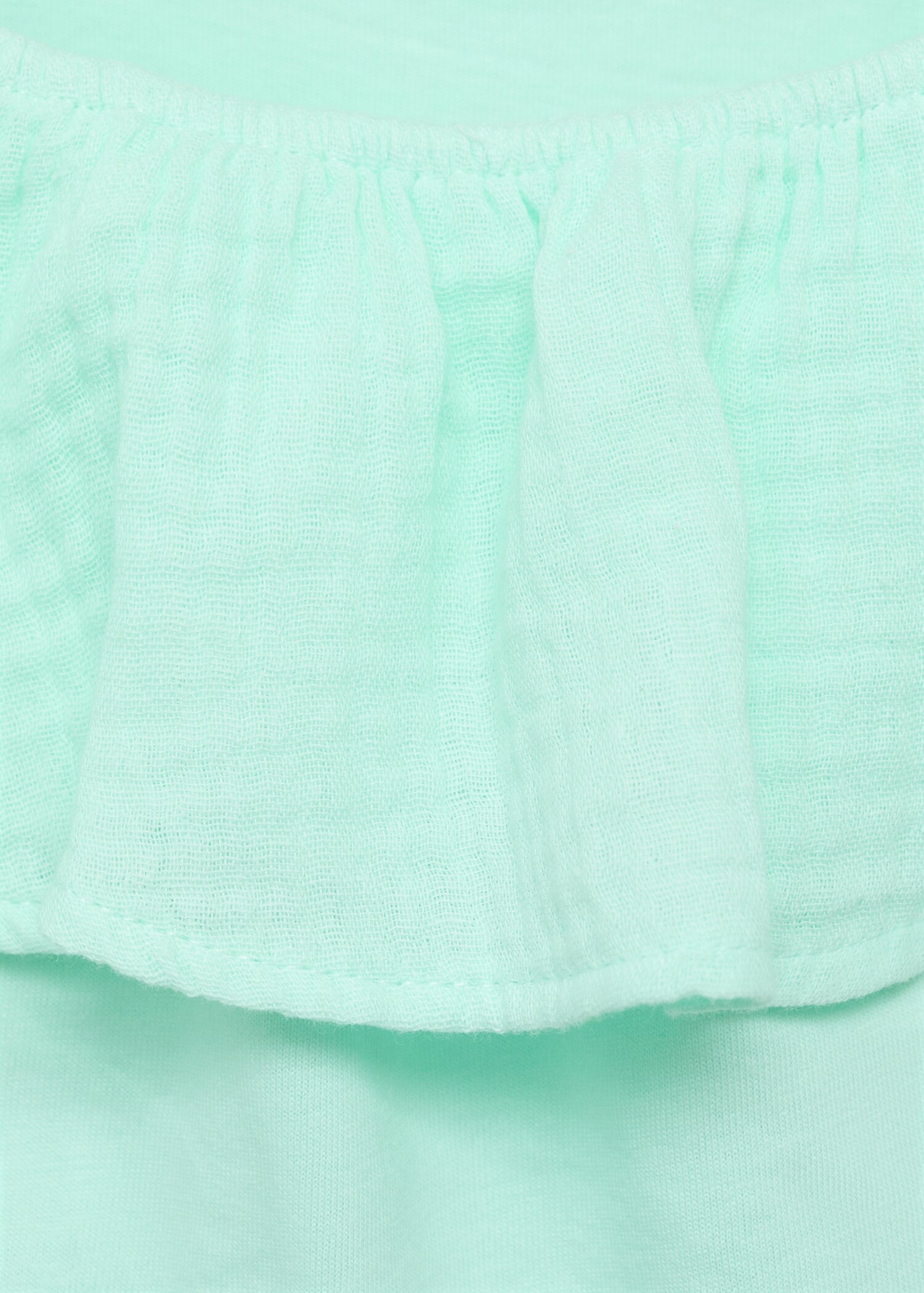 Ruffle textured T-shirt - Details of the article 8