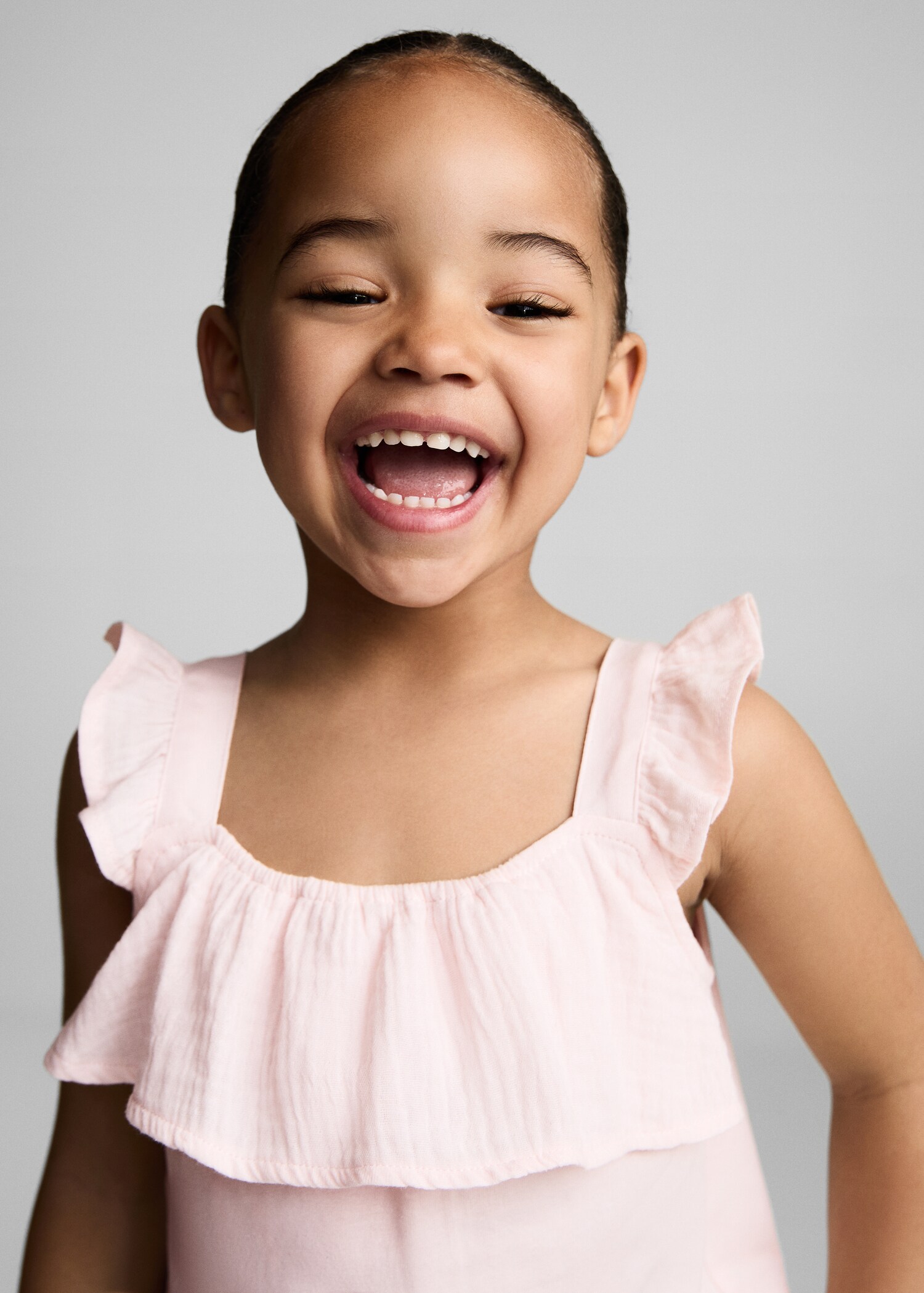 Ruffle textured T-shirt - Details of the article 1