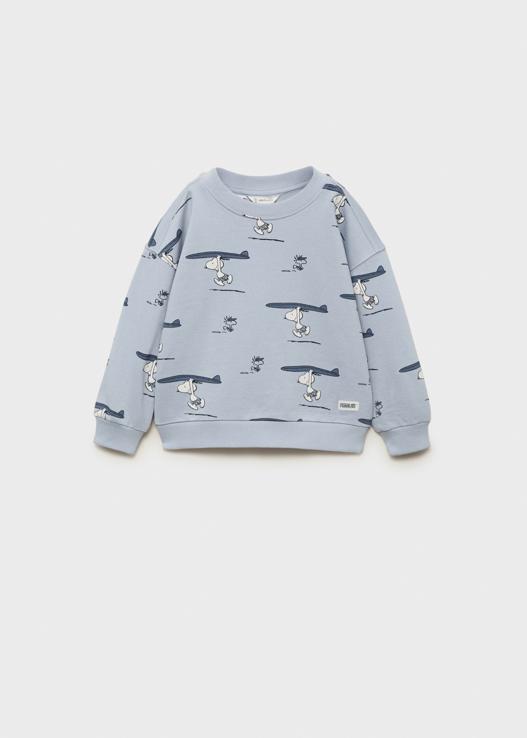 Sudadera Snoopy algodón - Artículo sin modelo, Azul celeste. Ref: 87027706-00.