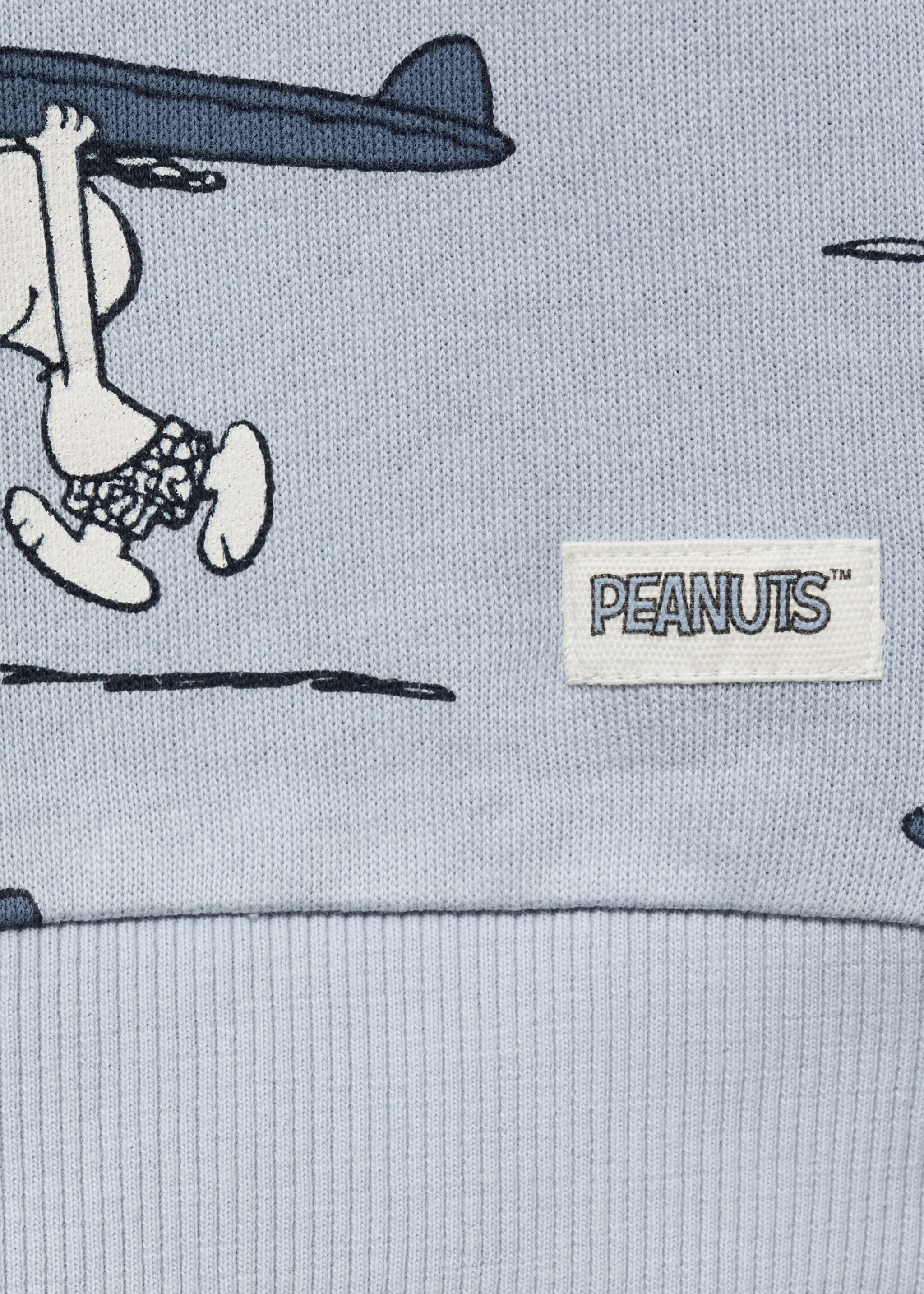 Sudadera Snoopy algodón - Detalle del artículo 0, Azul celeste. Ref: 87027706-00.