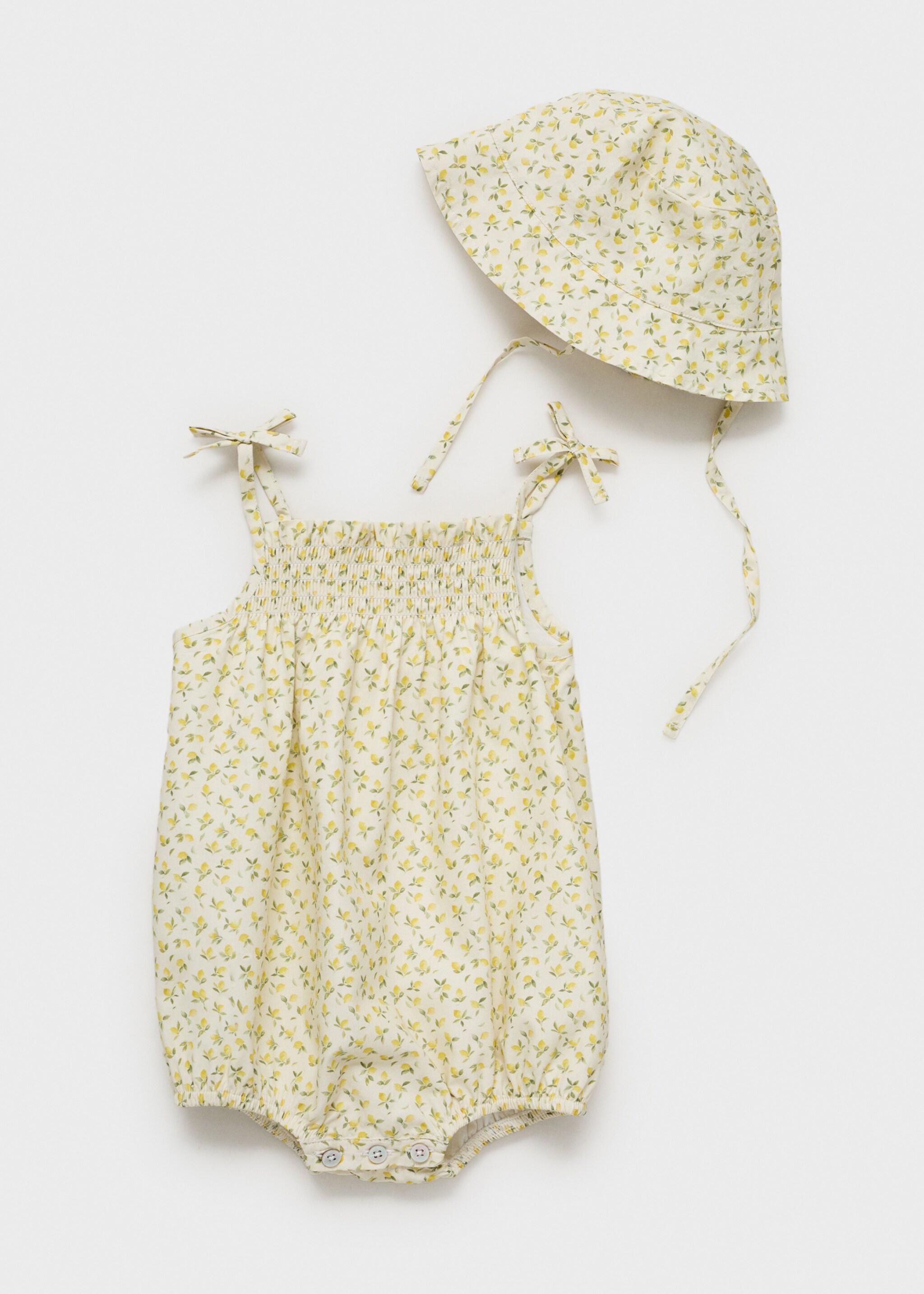 Cotton bucket hat - Details of the article 2, Pastel Green. Ref: 87027707-00.