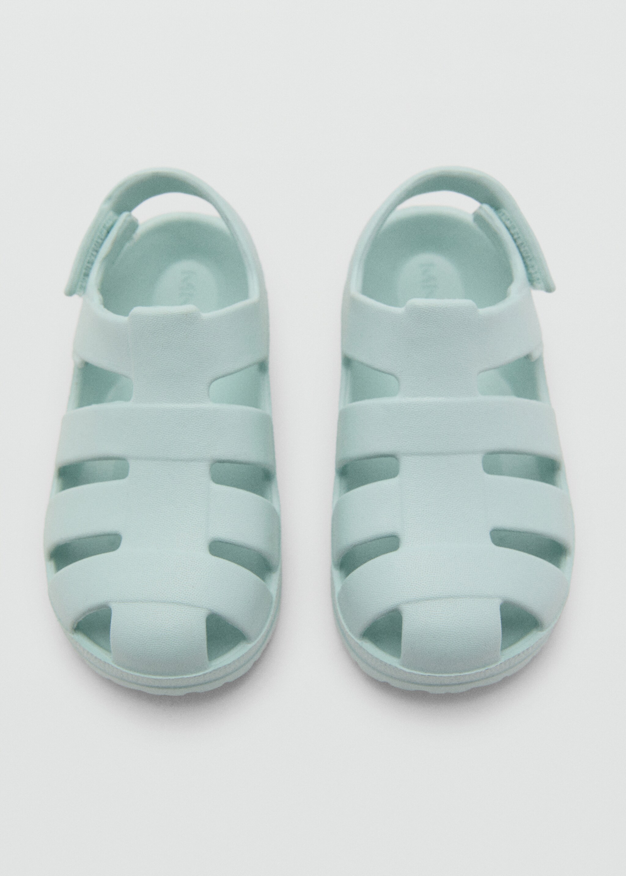 Velcro strap sandal - Details of the article 2, Mint Green. Ref: 87027711-00.