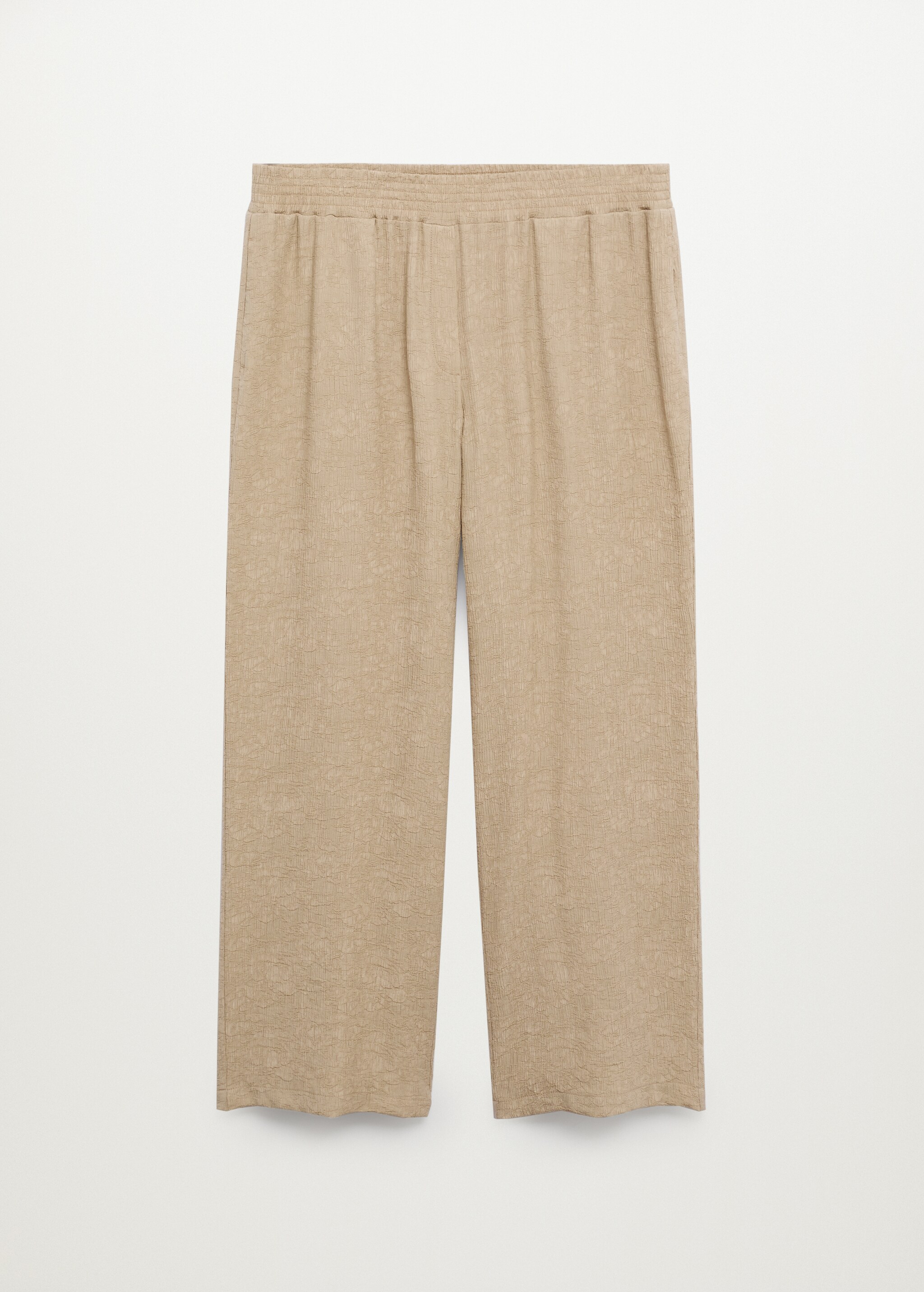 Textured flowy trousers - Article without model