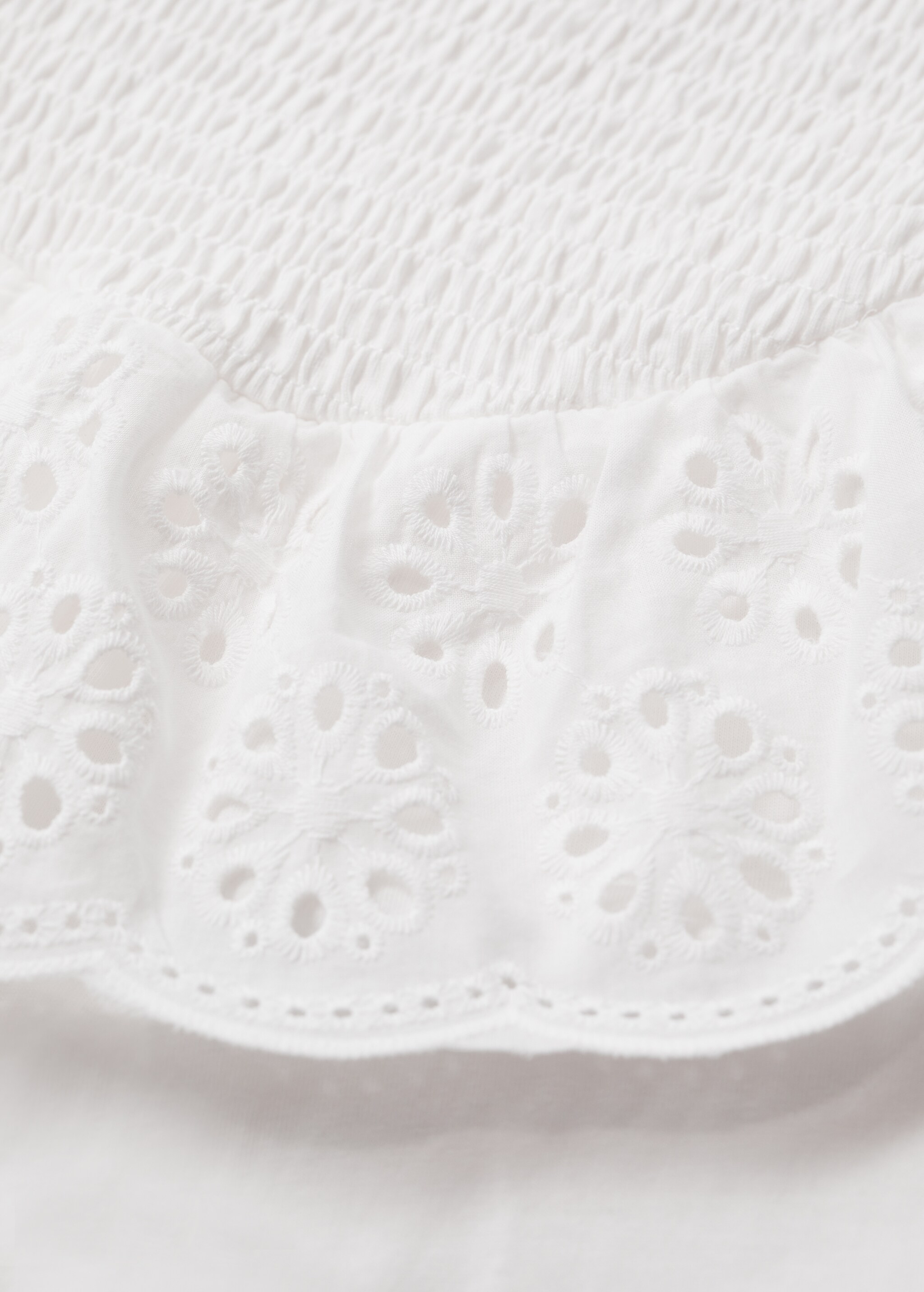 Blond cotton t-shirt - Details of the article 8