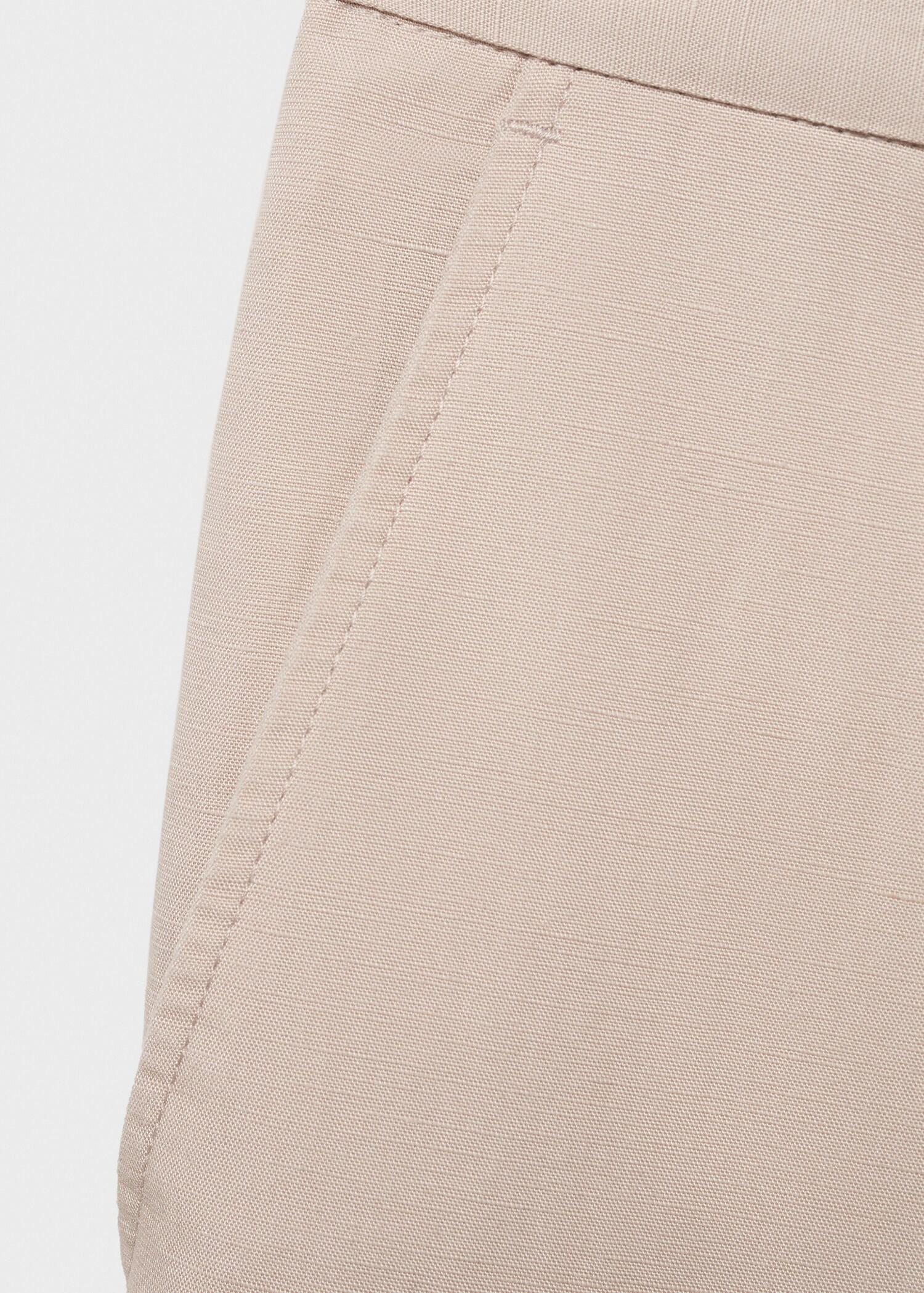 Slim fit linen trousers - Details of the article 0