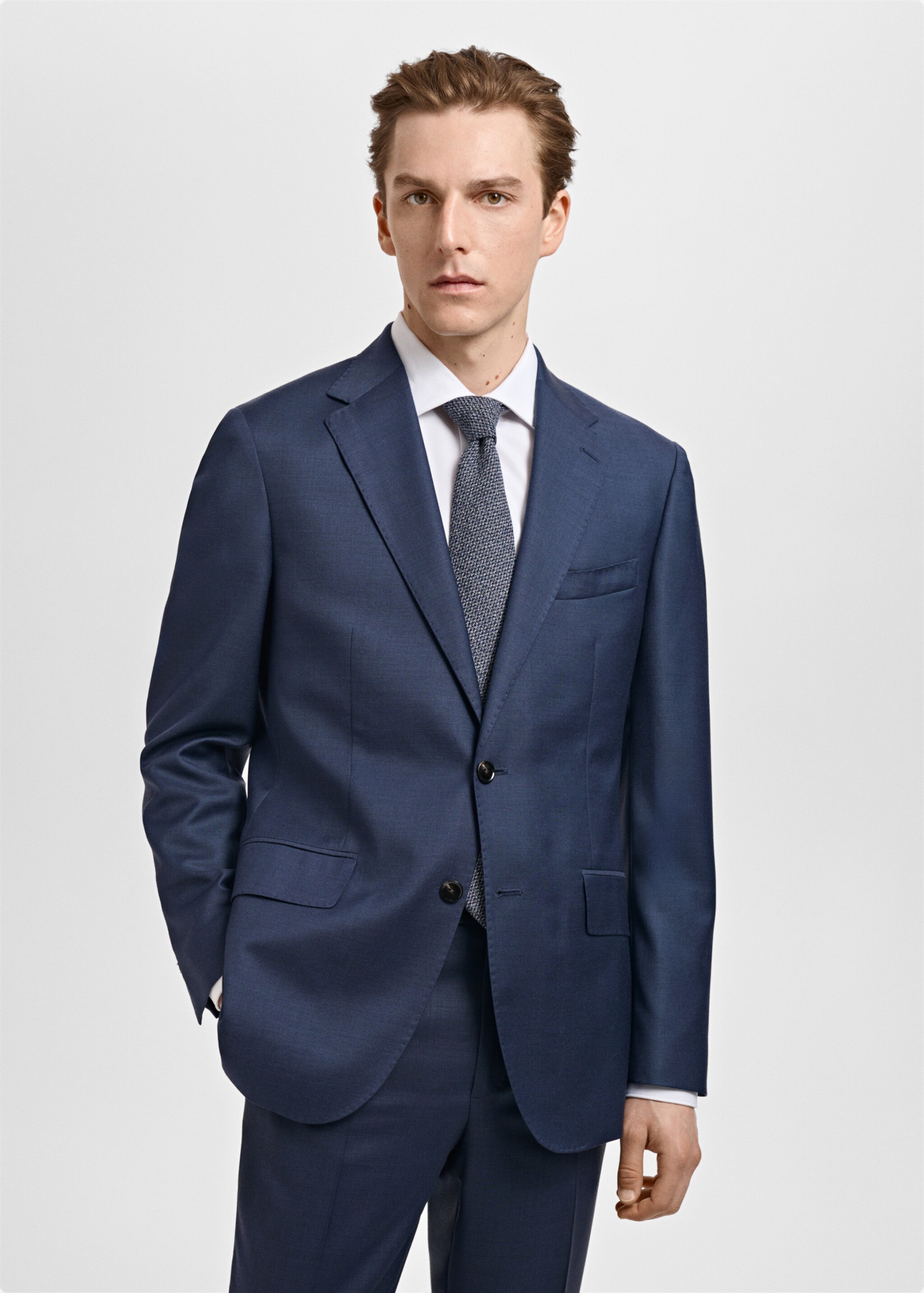 Sakko Venecia aus 100 % Schurwolle - Mittlere Ansicht, Marineblau. Ref: 87027893-00.