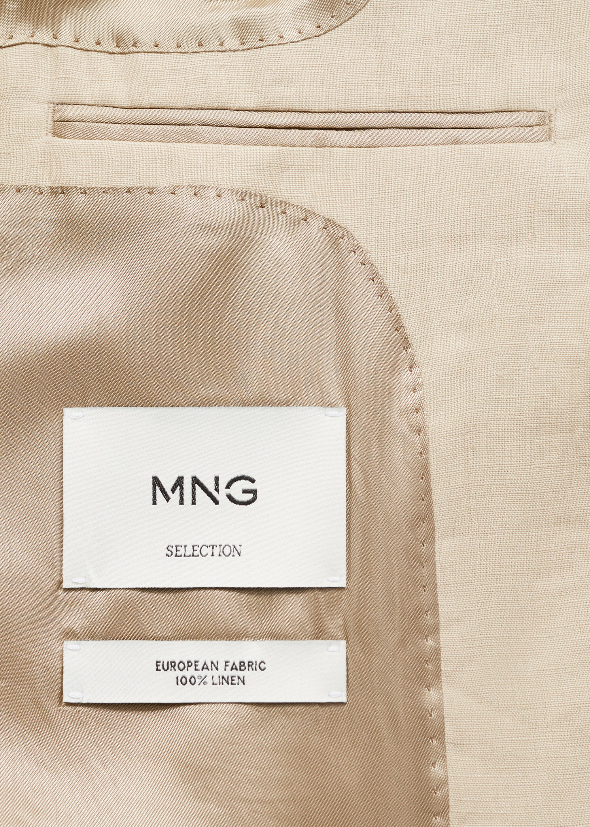 Veste 100 % lin poches plaquées - Détail de l'article 0, Marron moyen. Ref: 87027894-00.