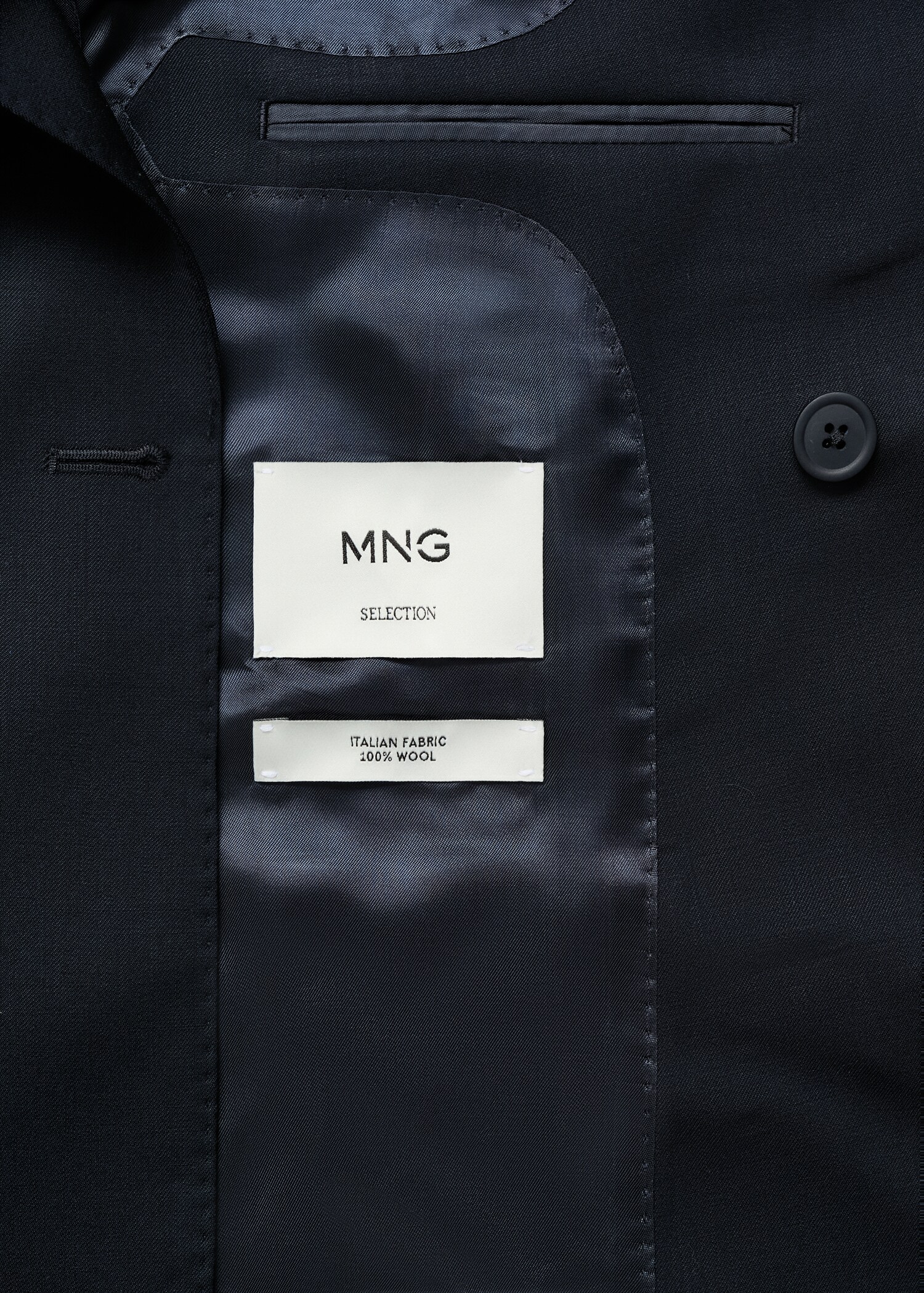 100% cold wool double-breasted suit jacket - Details of the article 0