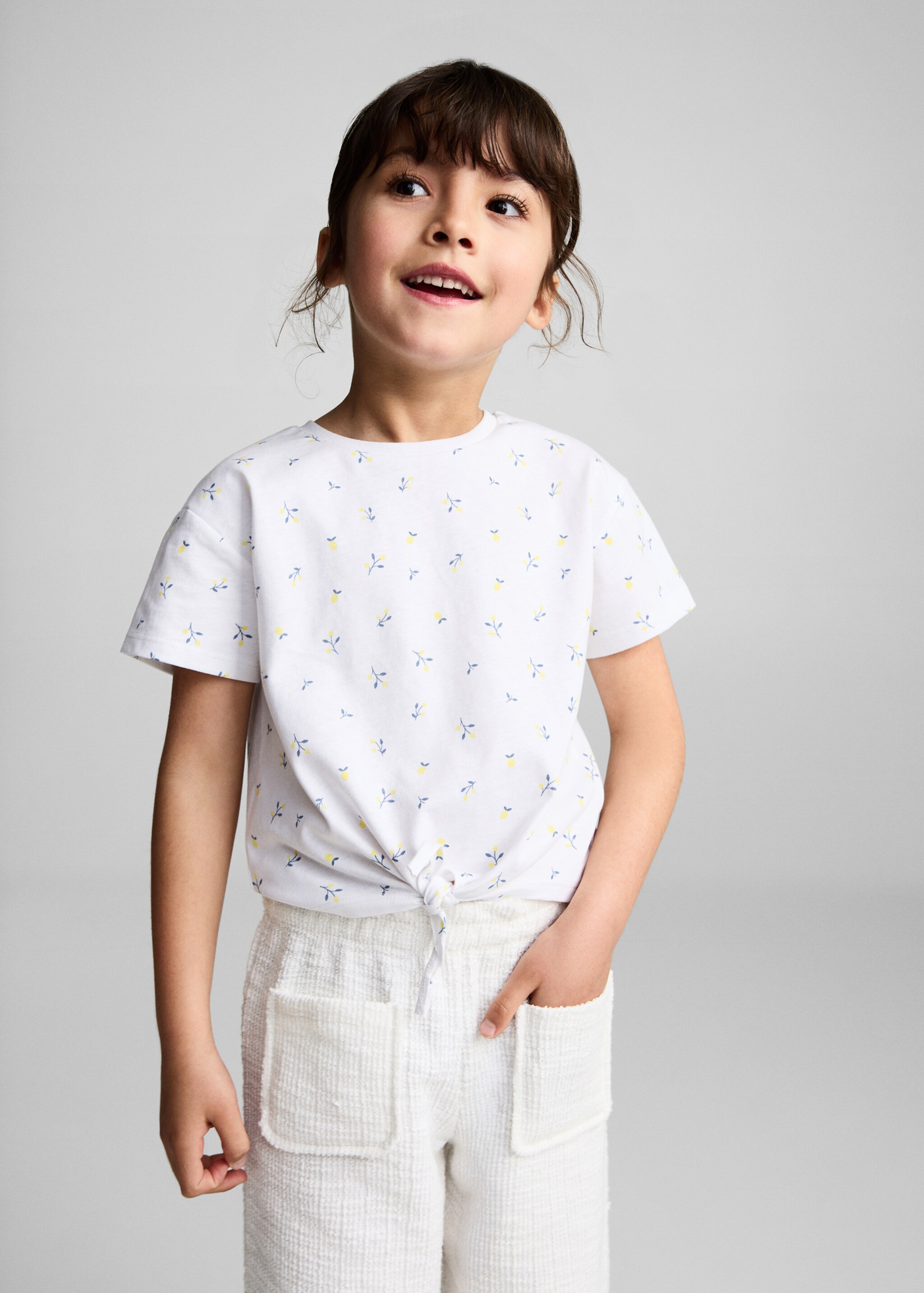 Knot printed T-shirt - Medium plane, Off White. Ref: 87027900-00.