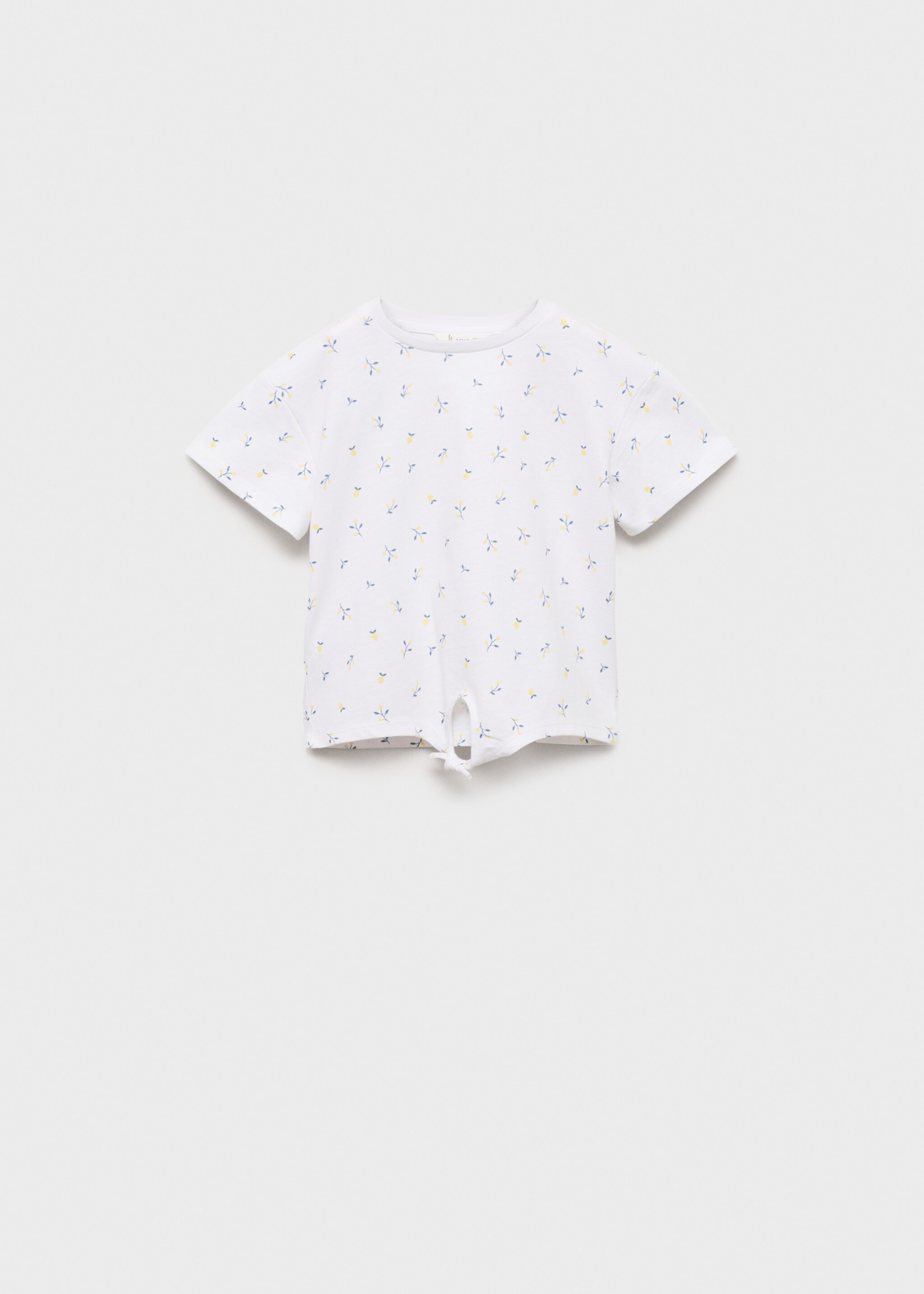 Knot printed T-shirt - Article without model, Off White. Ref: 87027900-00.