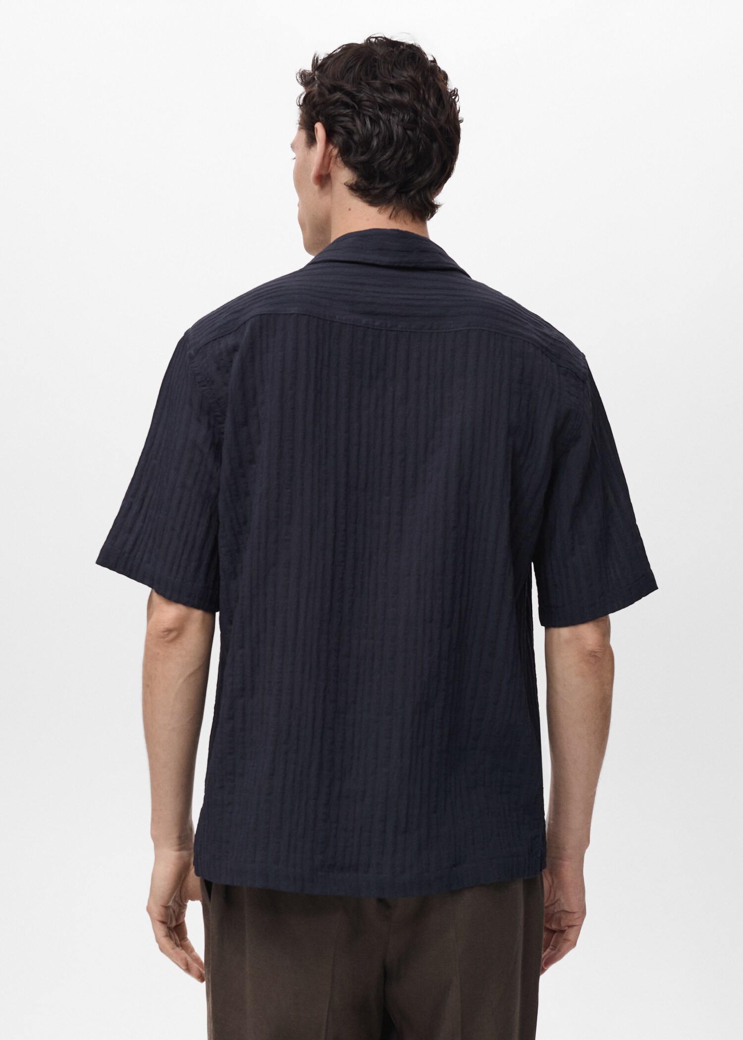 Stripped structure shirt - Reverse of the article
