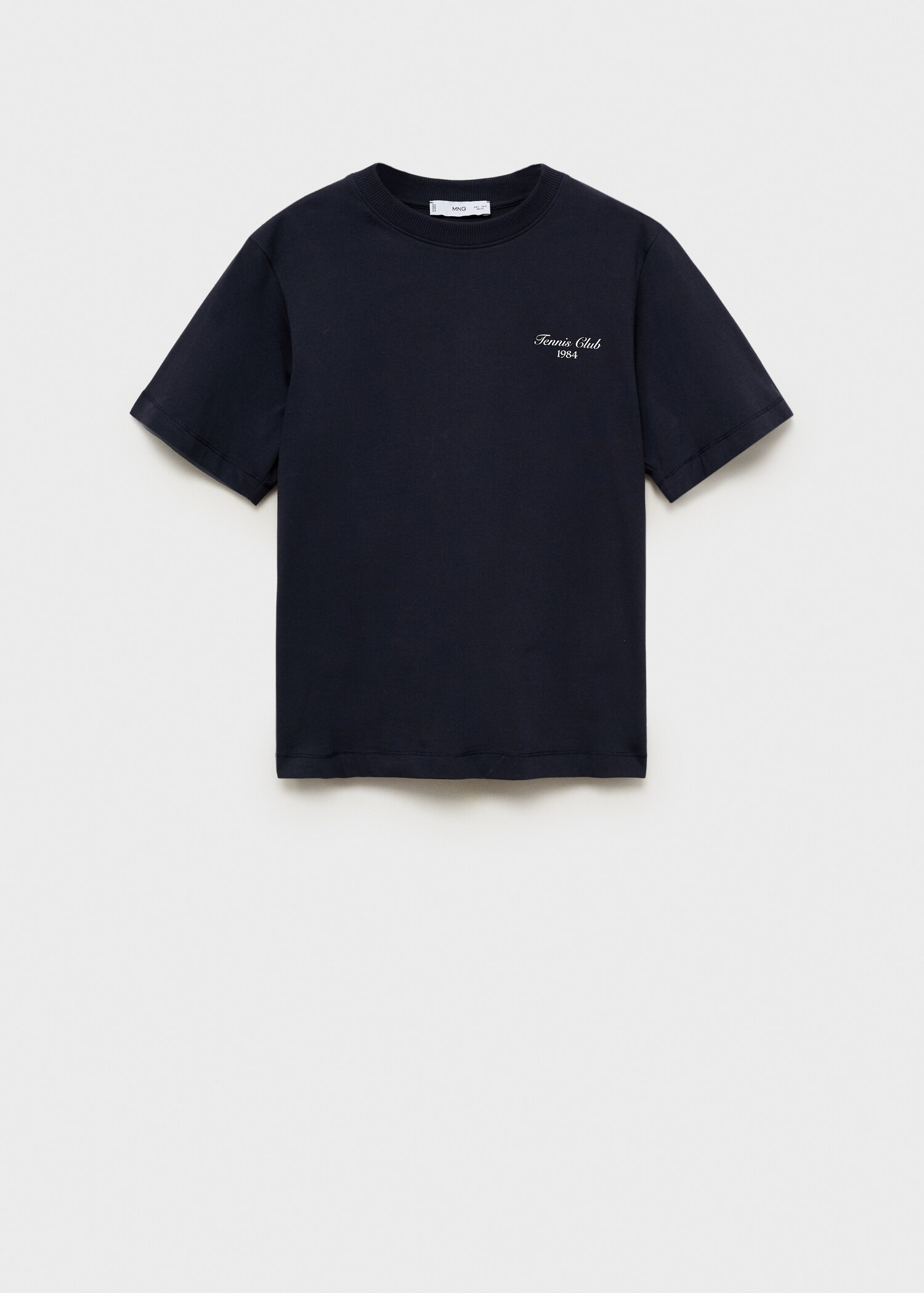 Cotton t-shirt with printed message - Article without model