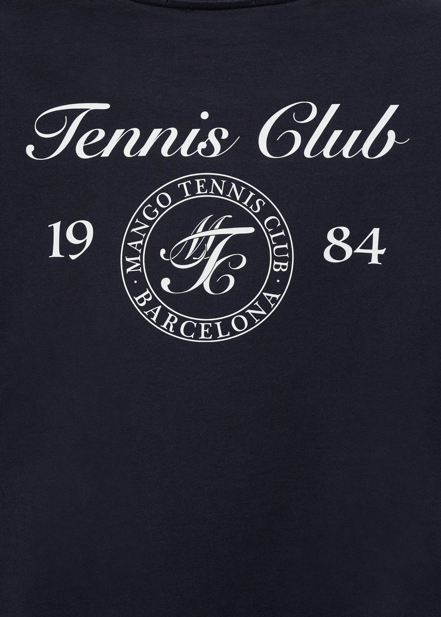 Cotton t-shirt with printed message - Details of the article 0