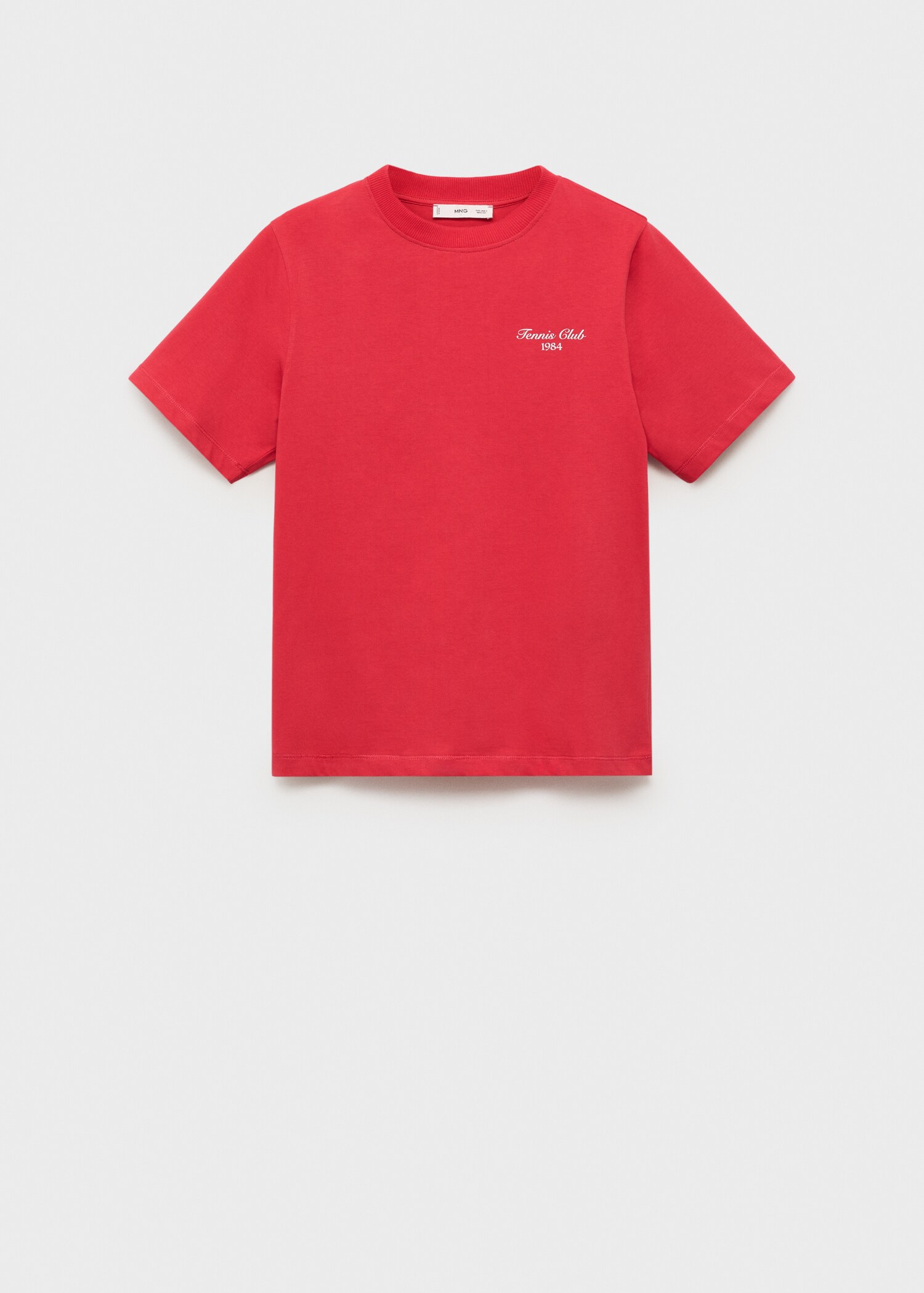 Cotton t-shirt with printed message - Article without model