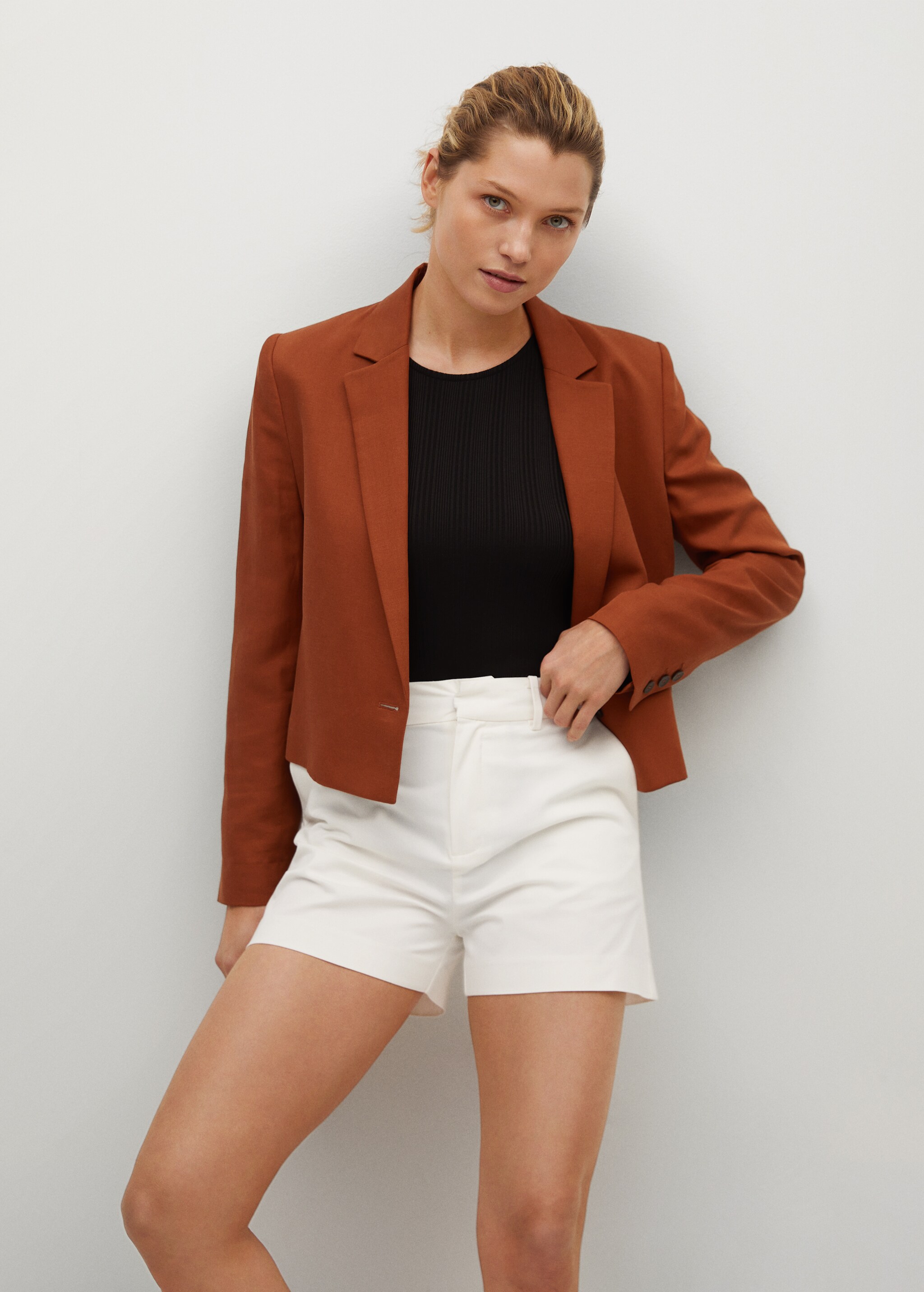 Pockets cotton shorts - Medium plane