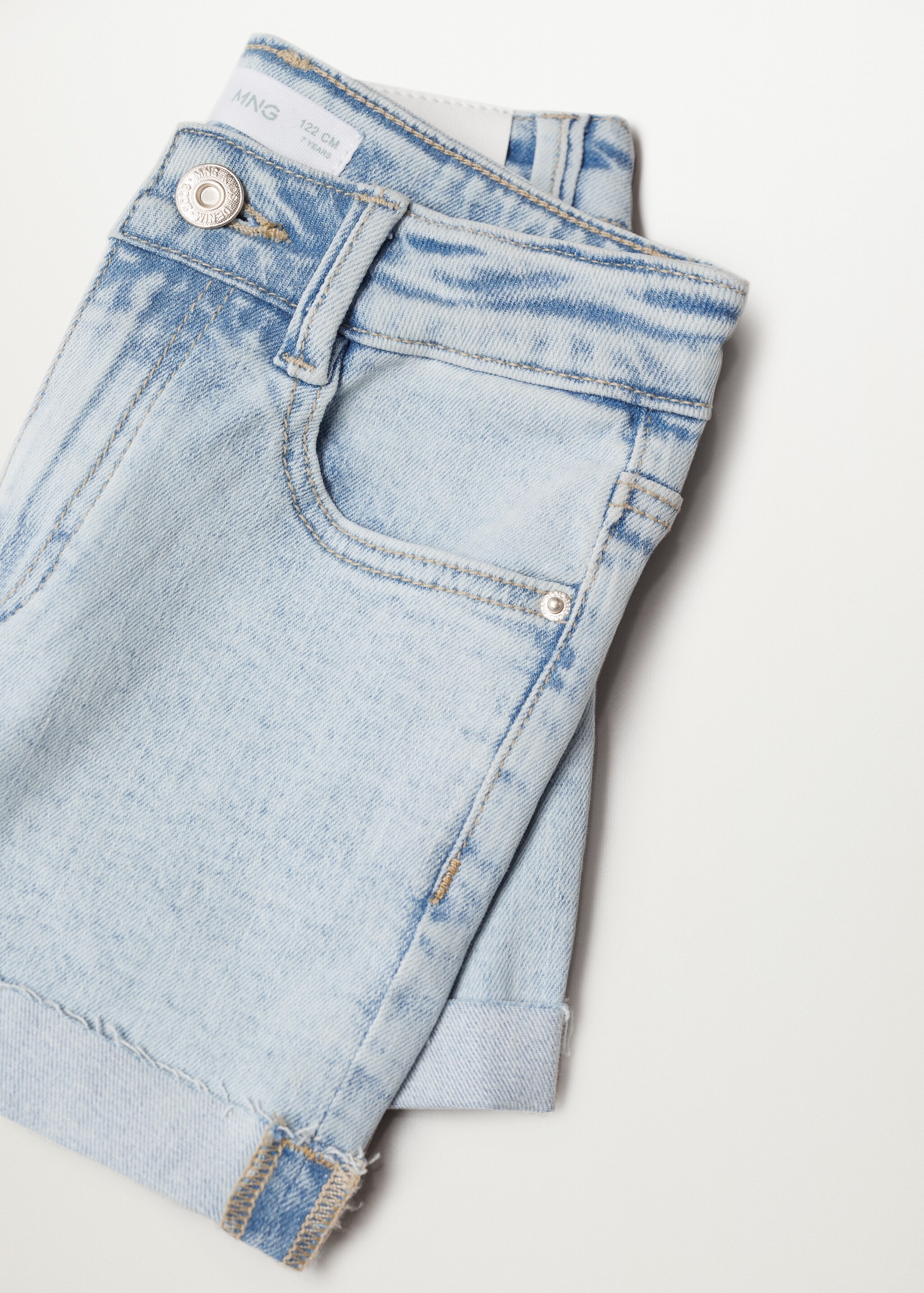 2er-Pack Jeansshorts mit Umschlag - Detail des Artikels 2