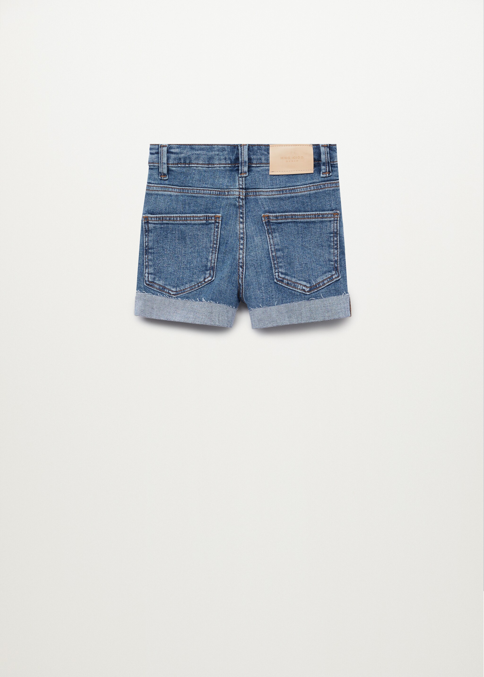 2er-Pack Jeansshorts mit Umschlag - Rückseite des Artikels