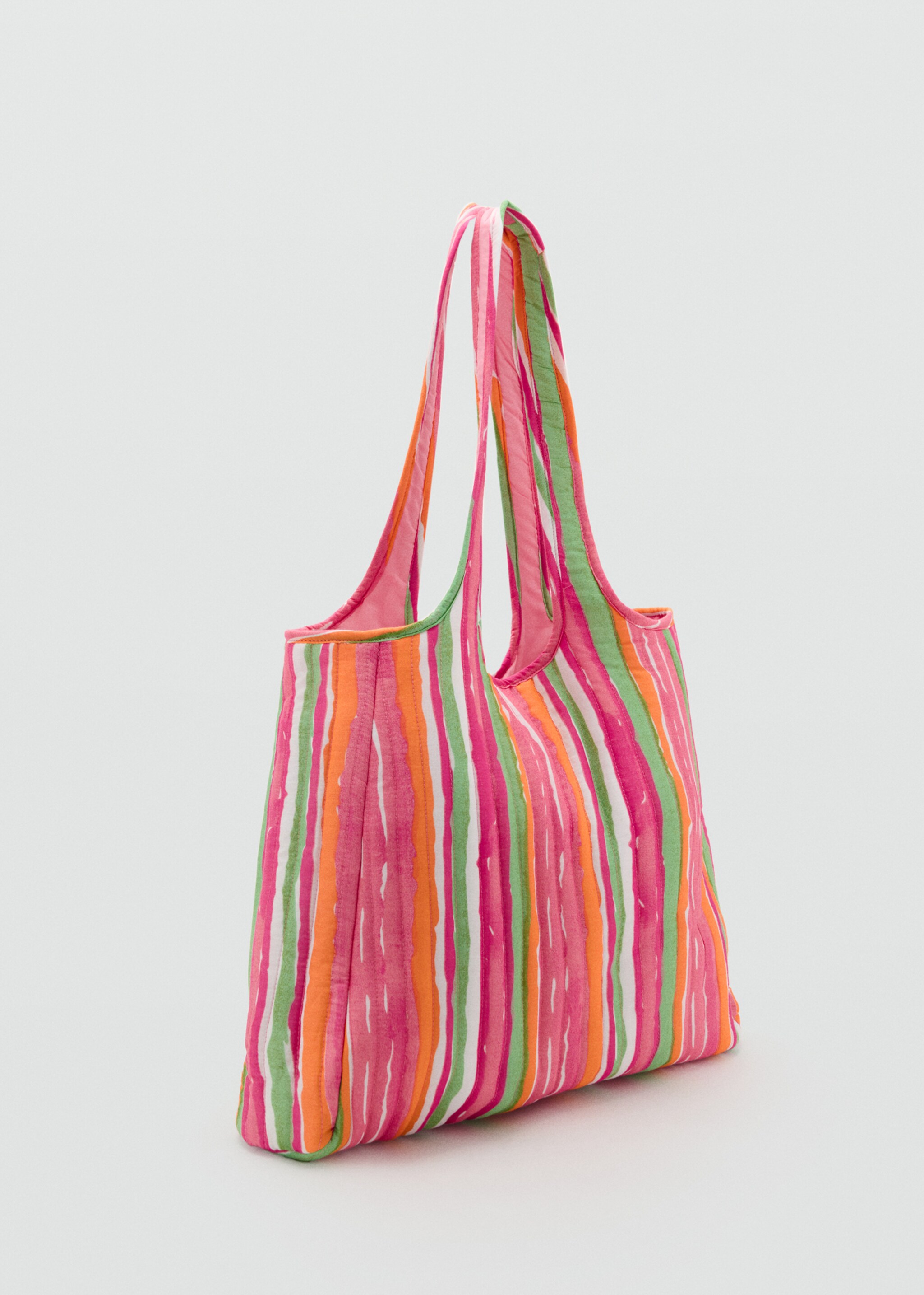Printed tote bag - Medium plane, Pink. Ref: 87028261-00.