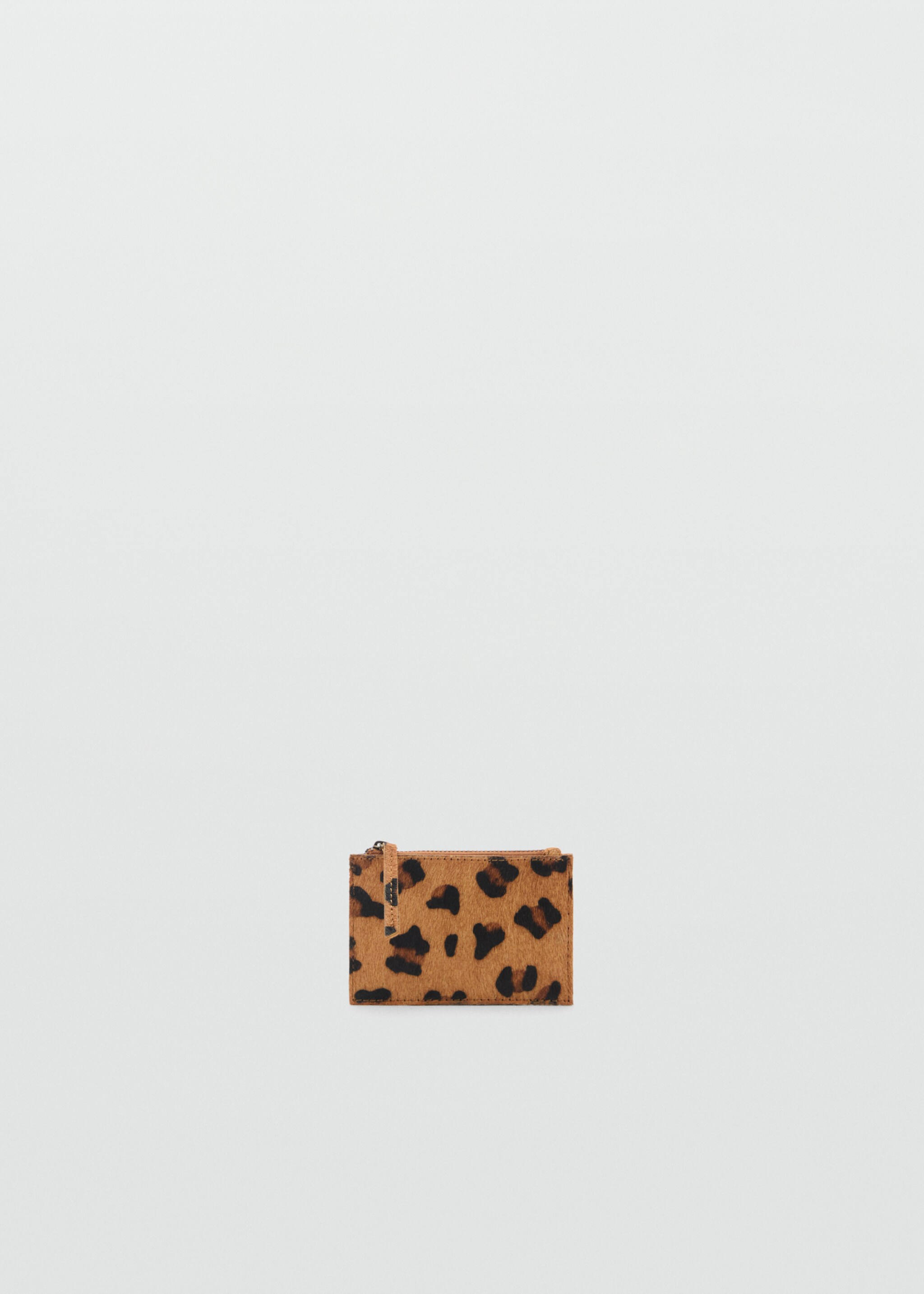 Porte-monnaie cuir léopard - Article sans modèle, Noir. Ref: 87028276-00.