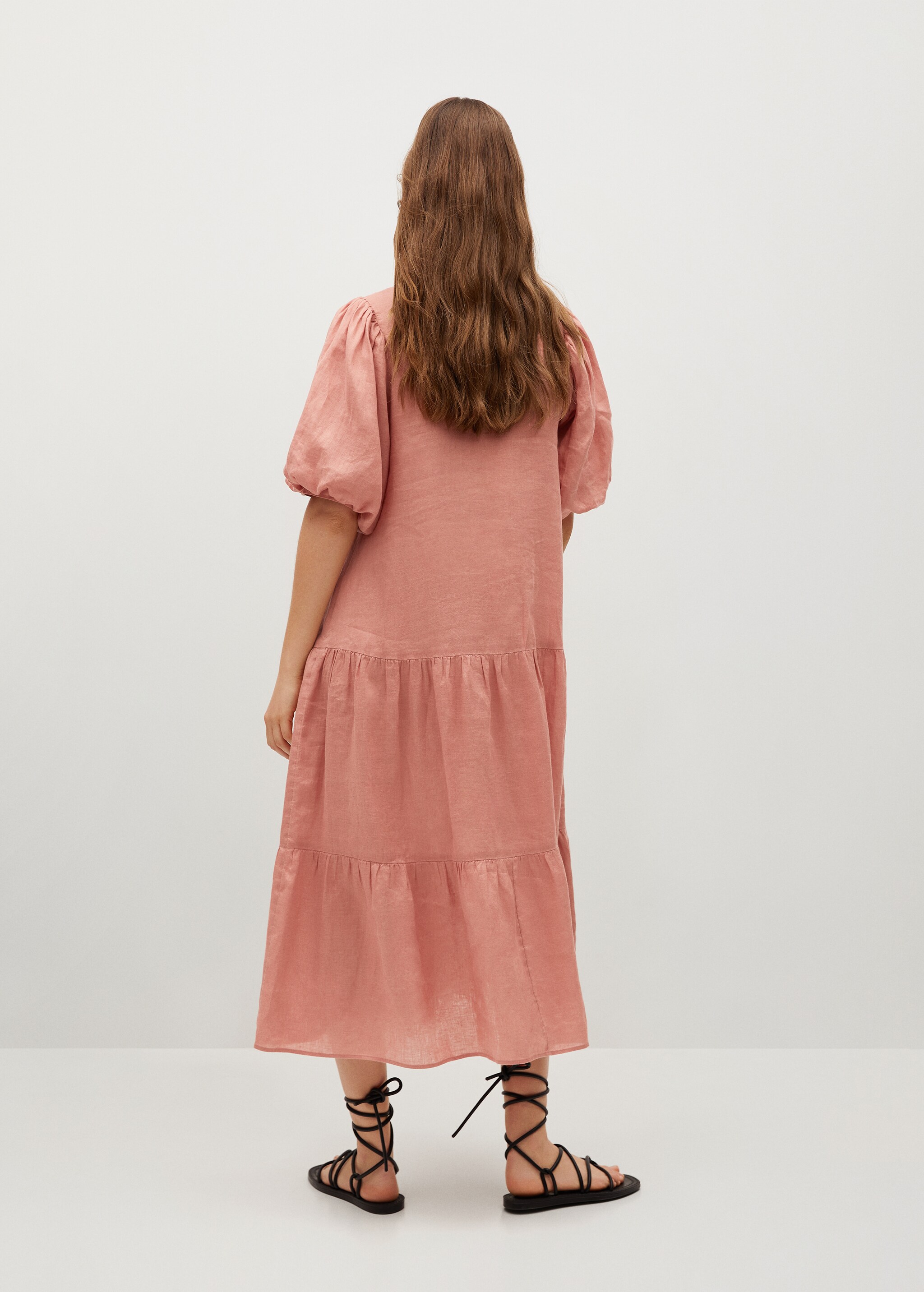 Vestido 100% lino - Reverso del artículo