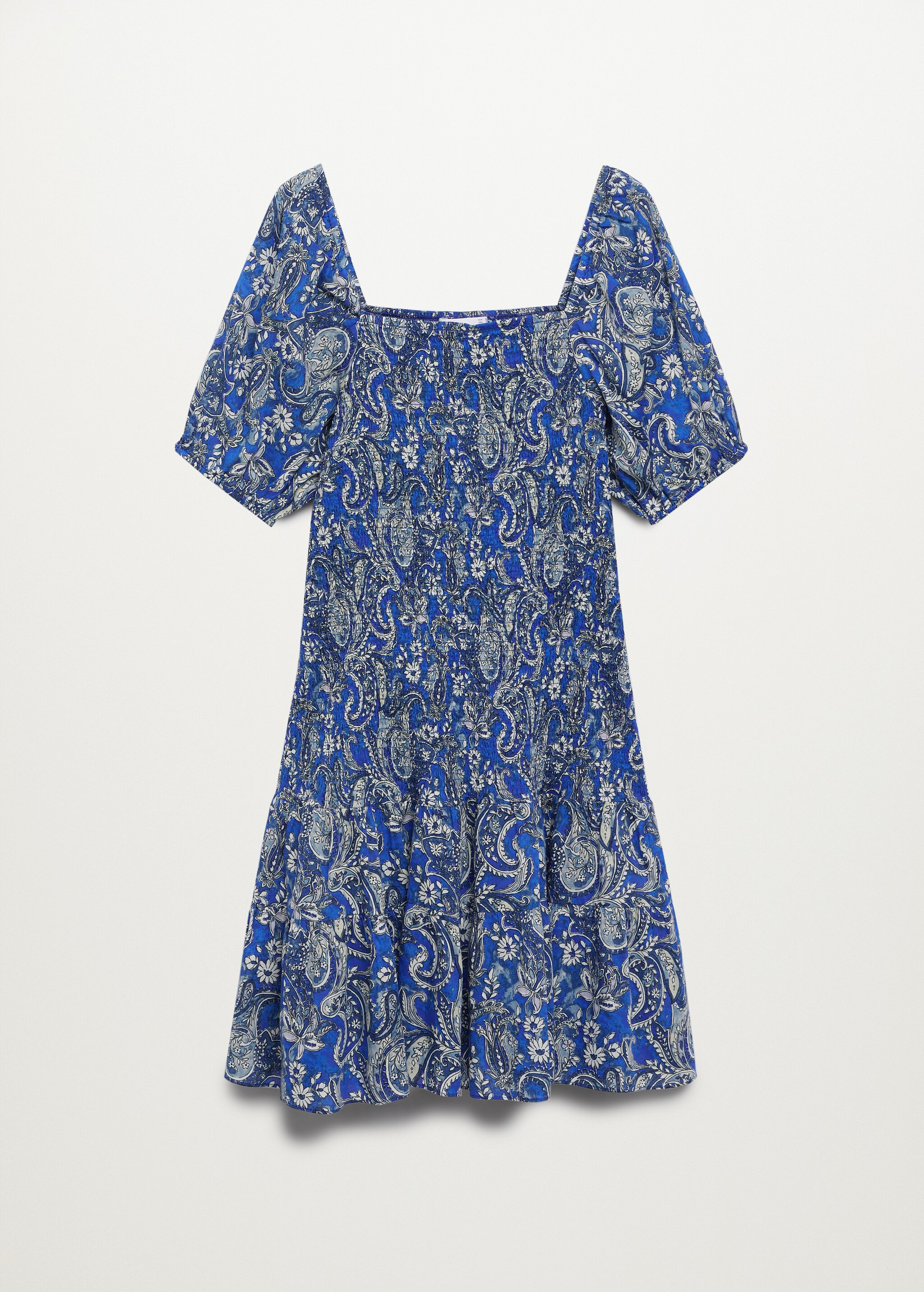 Vestido fruncido estampado - Artículo sin modelo