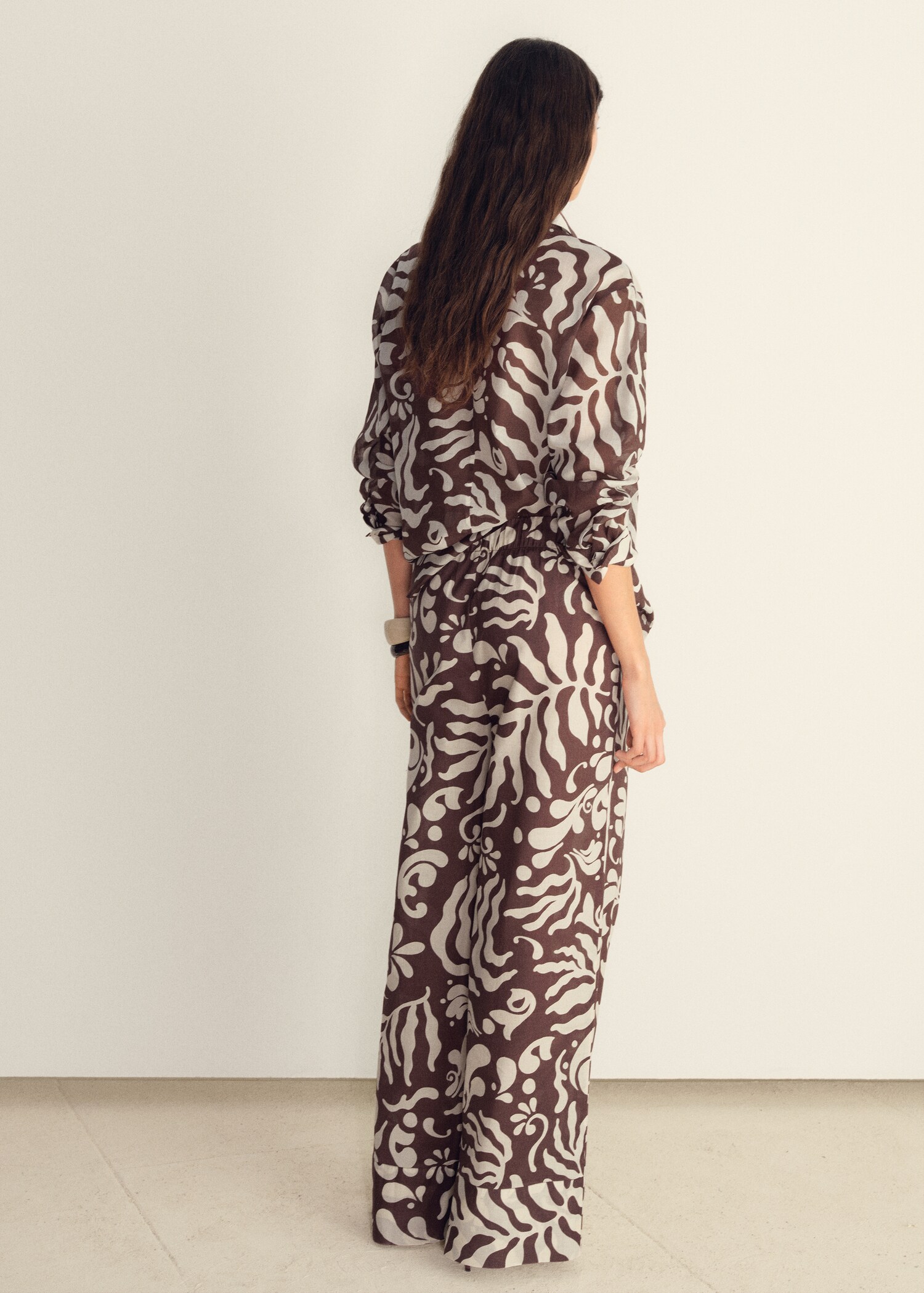 Bedruckte Baumwollhose - Rückseite des Artikels