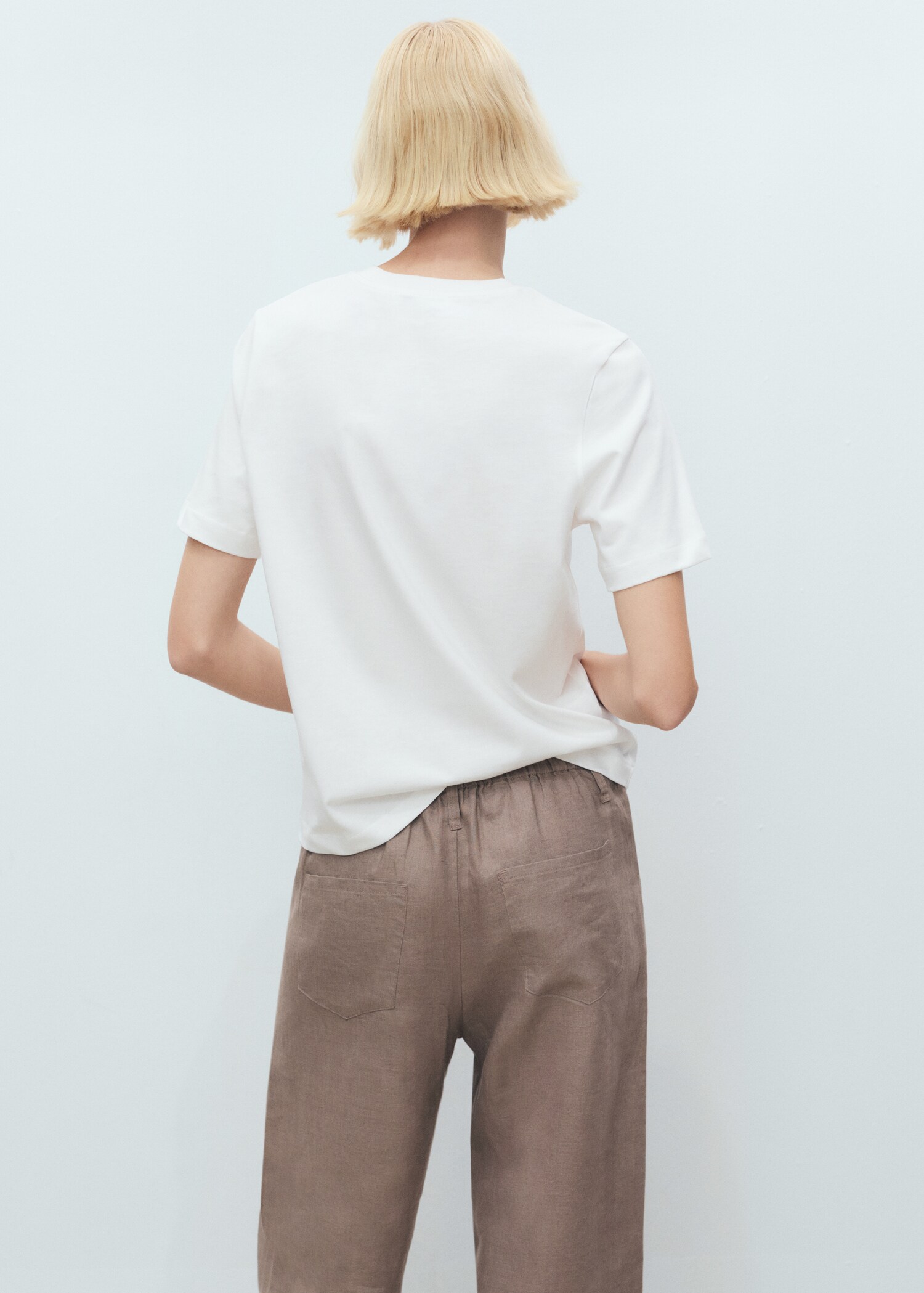 Floral print T-shirt - Reverse of the article