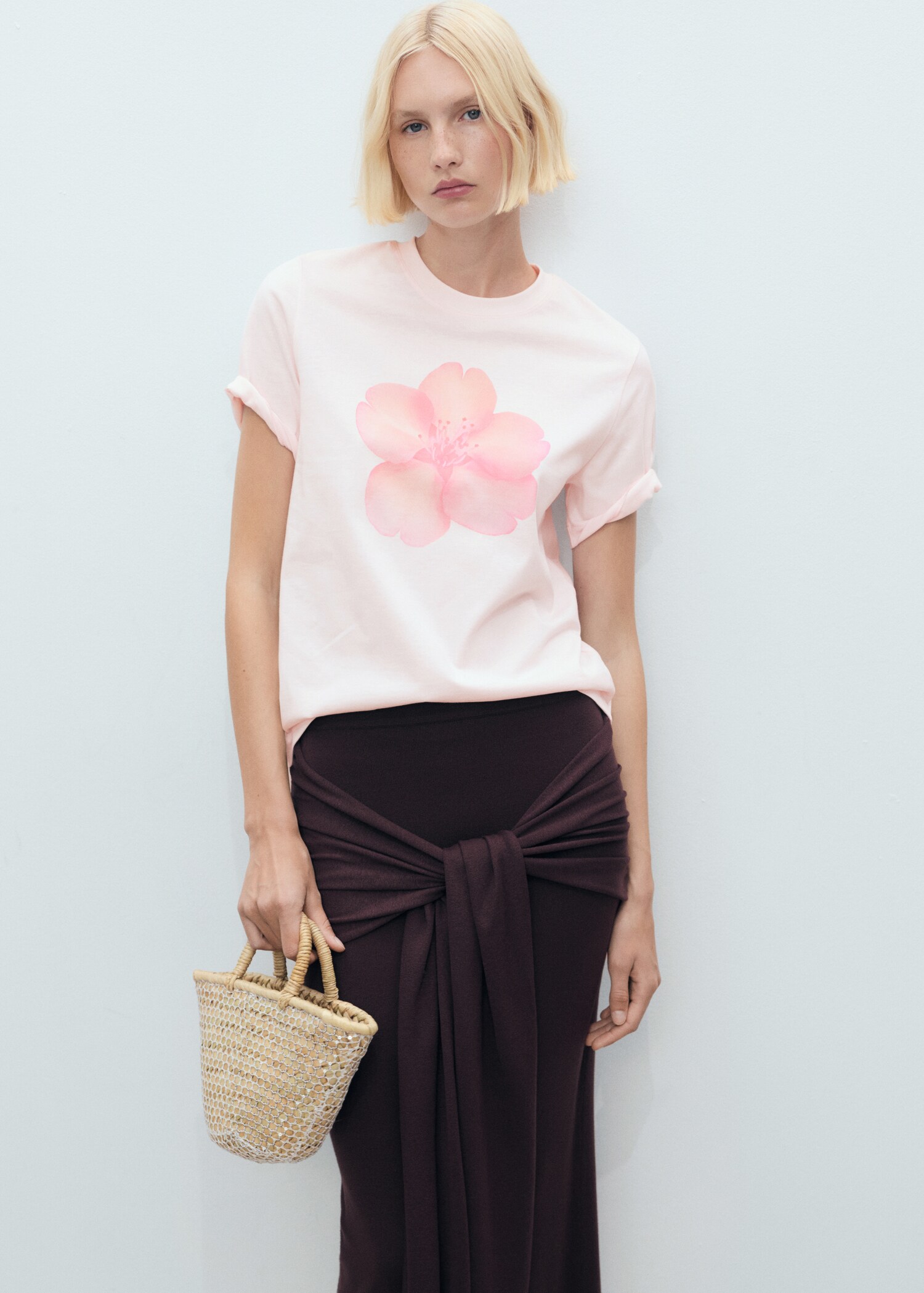 Floral print T-shirt - Medium plane