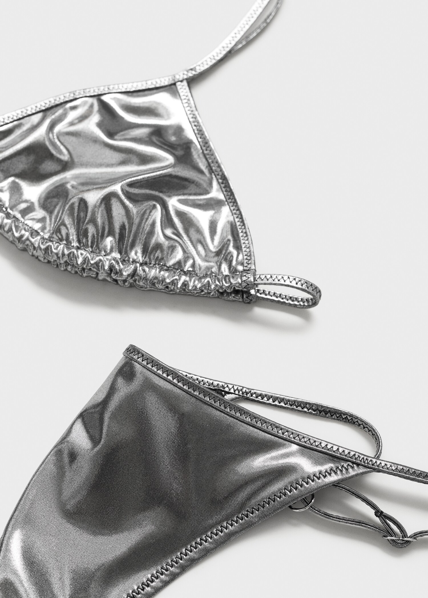 Culotte de bikini effet métallisé - Détail de l'article 0