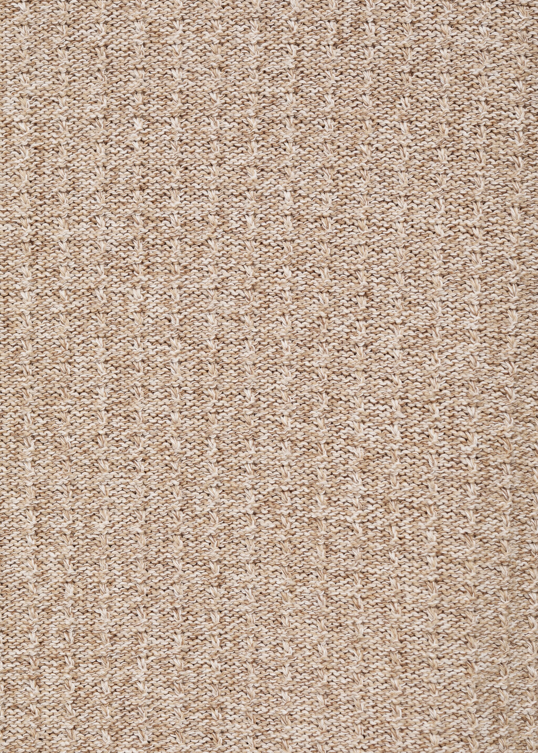 Polo algodón punto estructura - Detalle del artículo 0, Beige. Ref: 87029213-00.