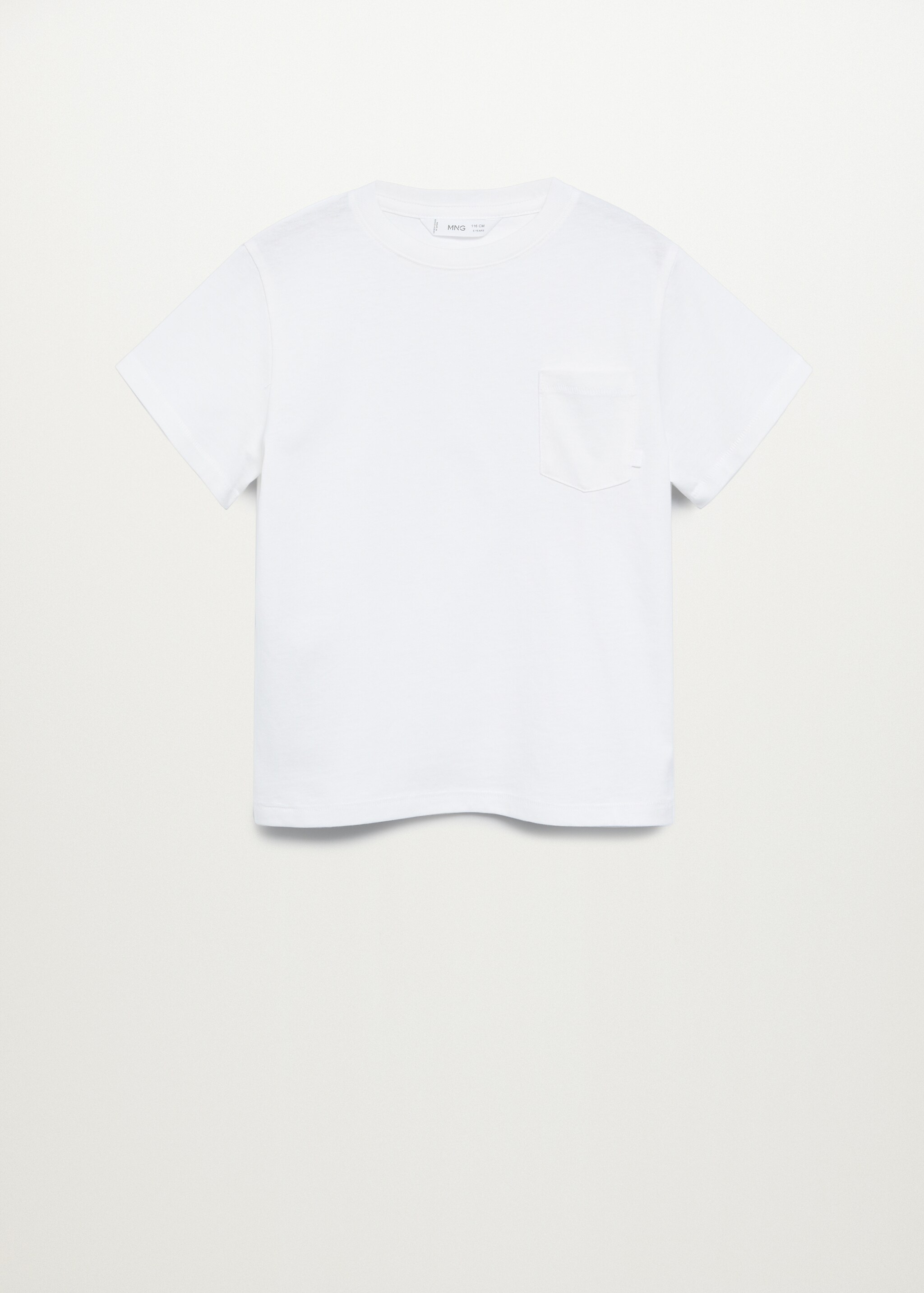 Organic cotton pocket t-shirt - Article without model