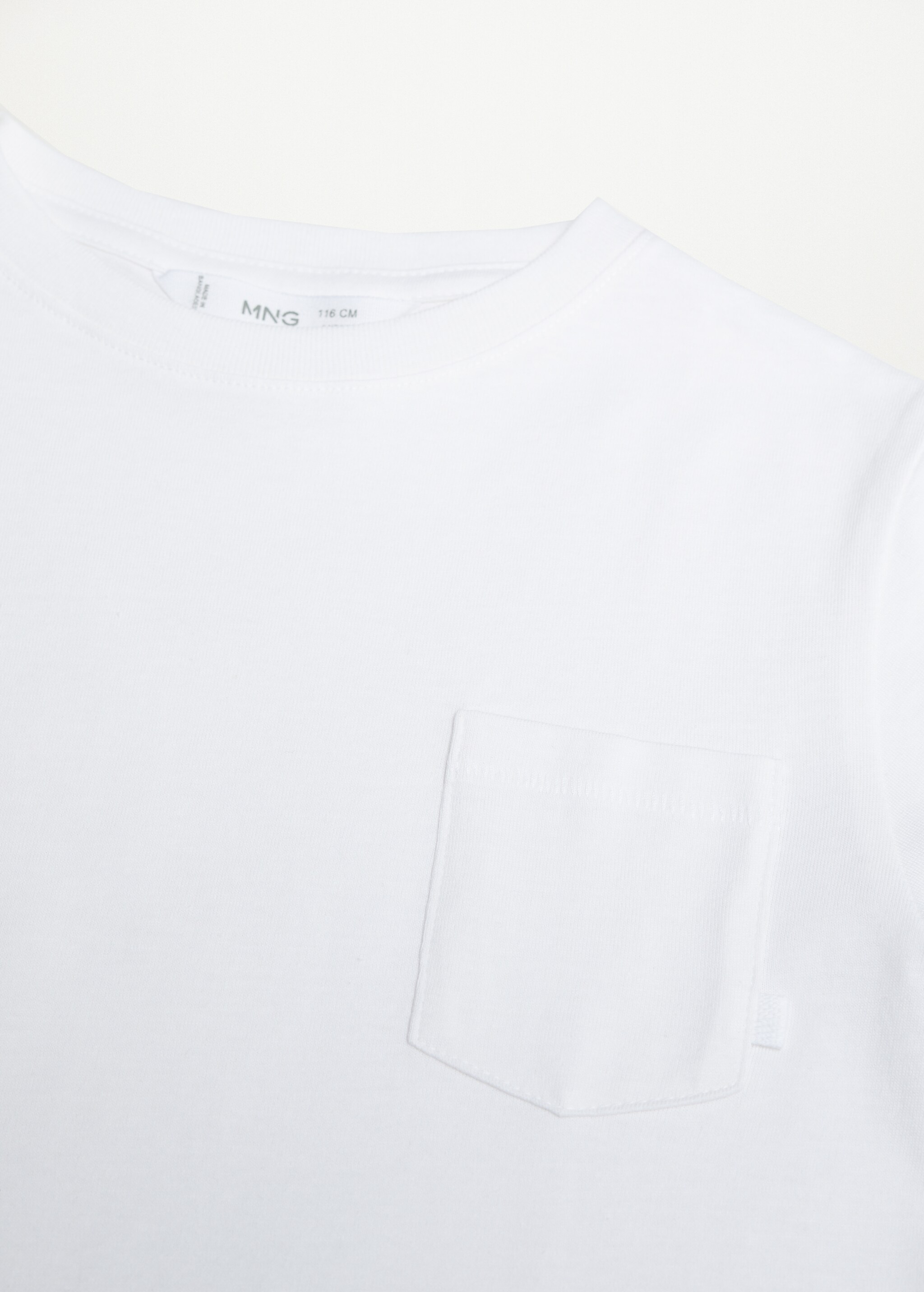 Organic cotton pocket t-shirt - Details of the article 8