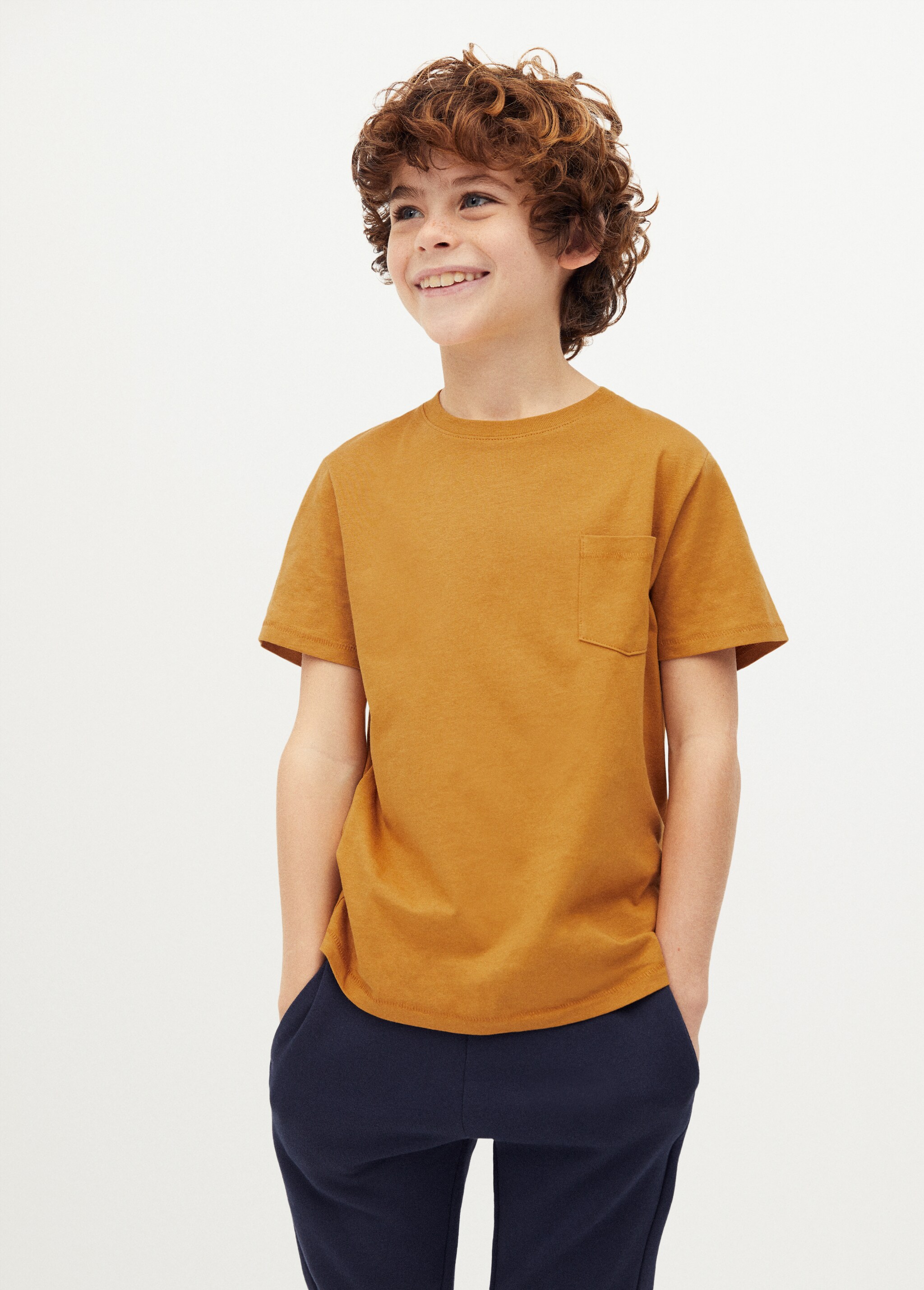 Organic cotton pocket t-shirt - Medium plane