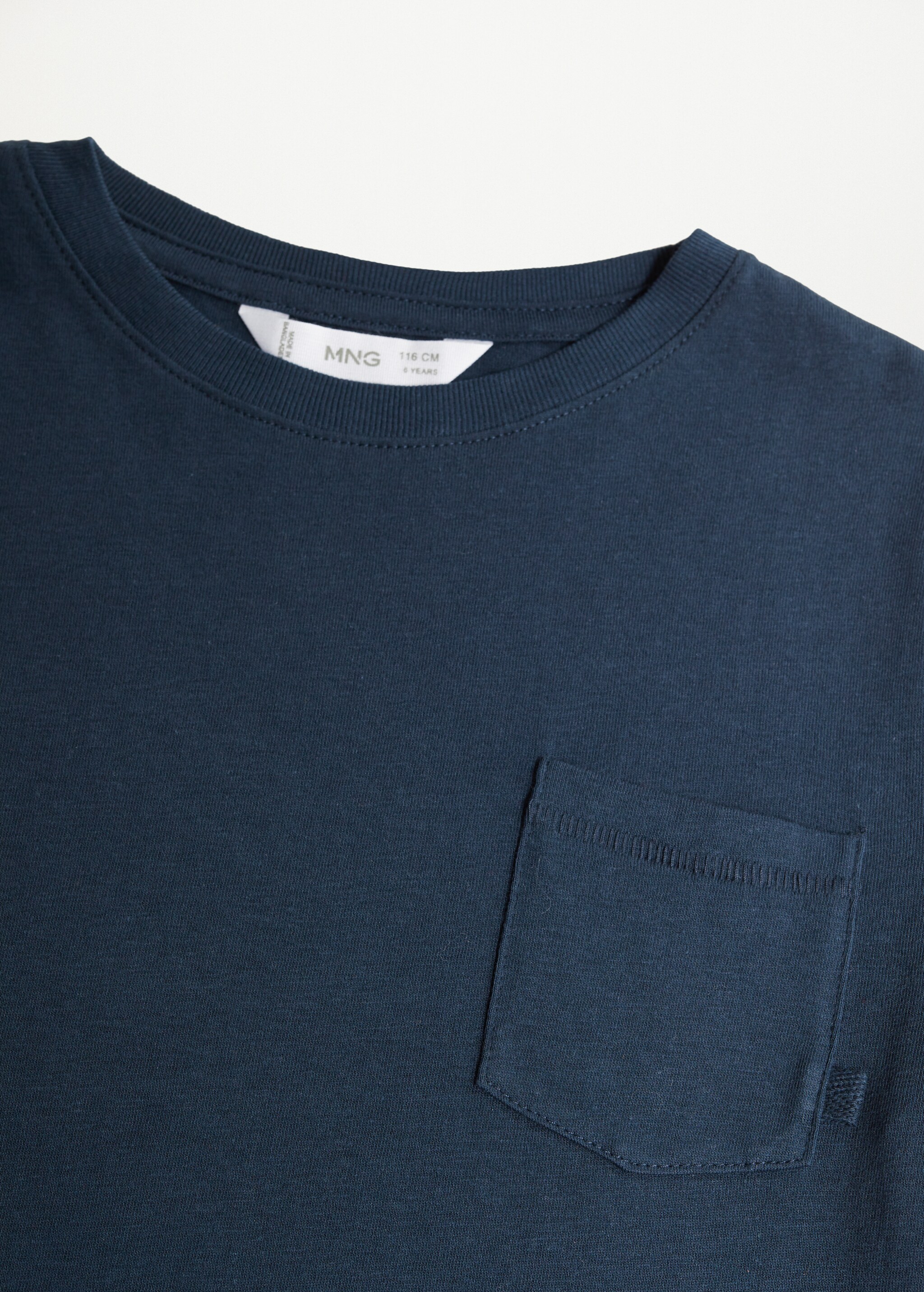 Organic cotton pocket t-shirt - Details of the article 8