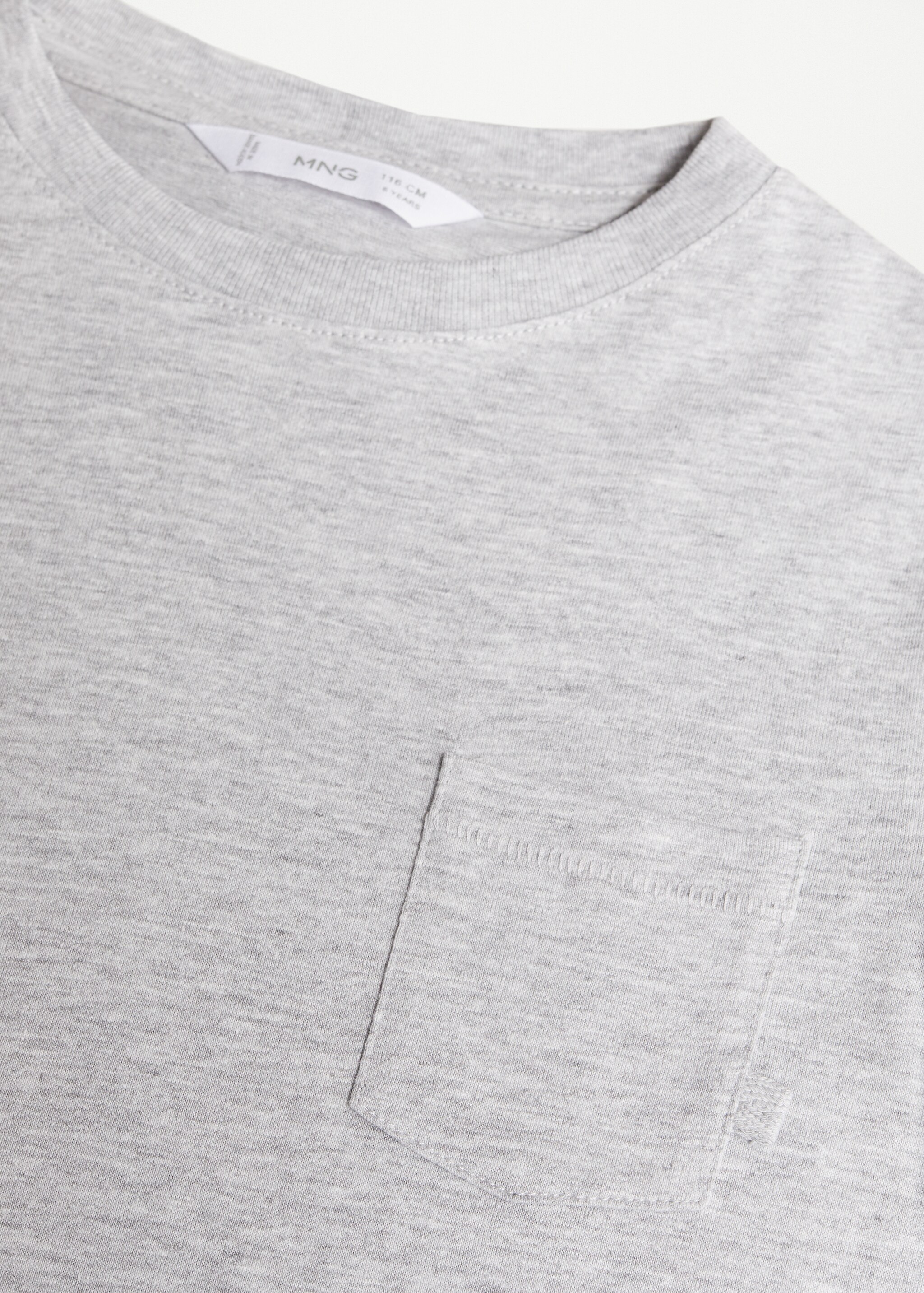 Organic cotton pocket t-shirt - Details of the article 8