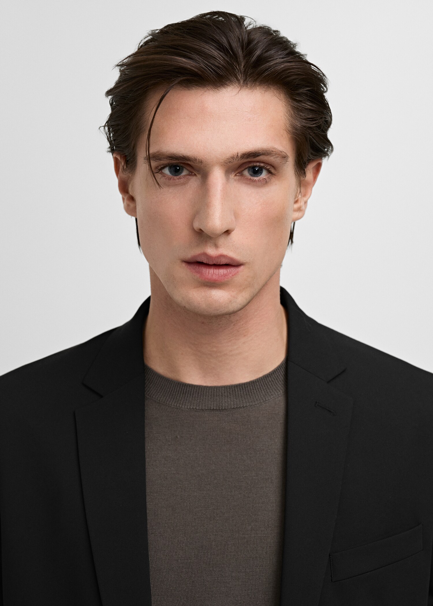 Super slim-fit suit jacket in stretch fabric - Details of the article 1