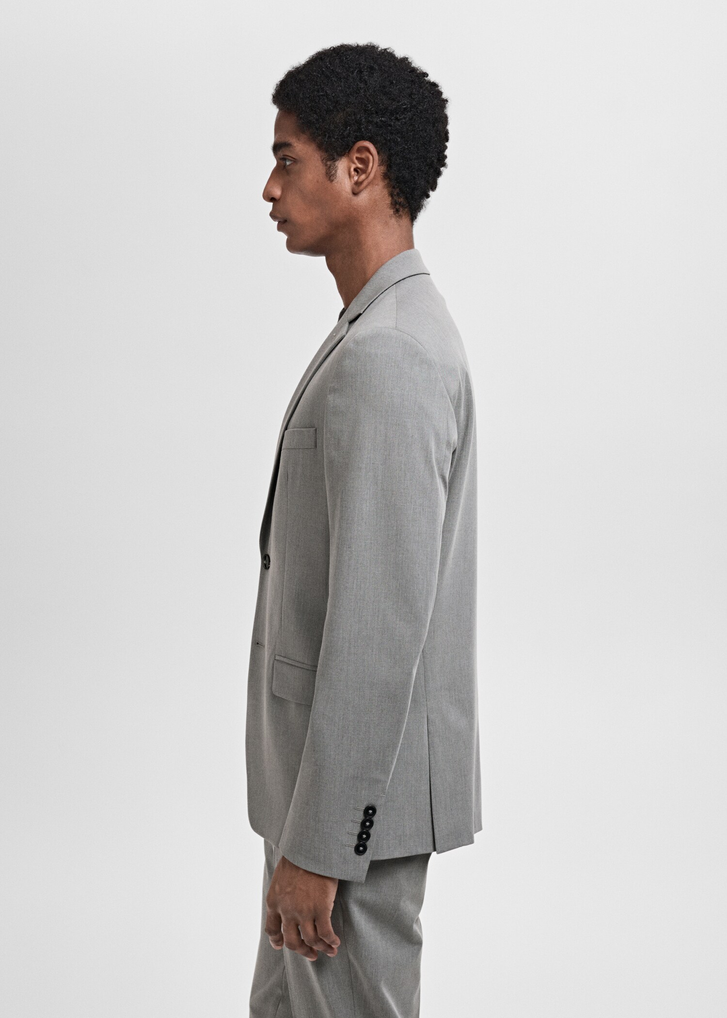 Super slim-fit suit jacket in stretch fabric - Details of the article 2