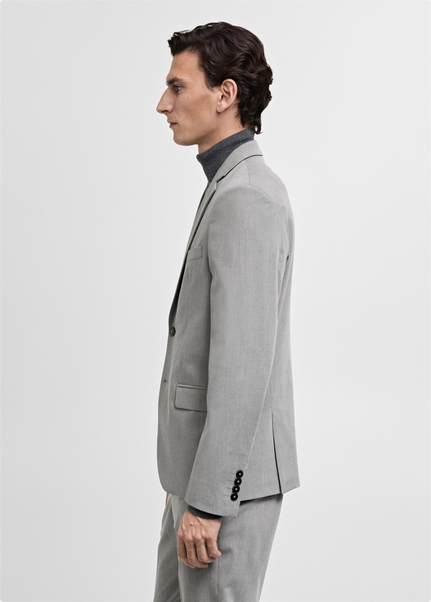 Super slim-fit suit jacket in stretch fabric - Details of the article 6