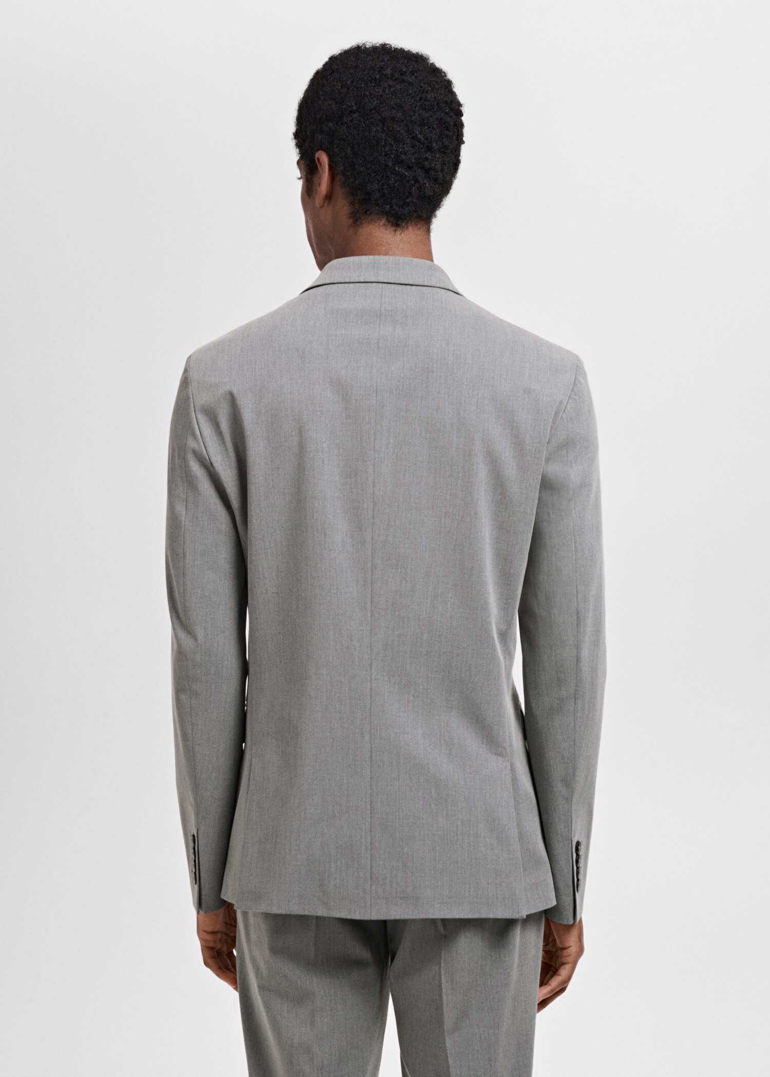 Super slim-fit suit jacket in stretch fabric - Reverse of the article
