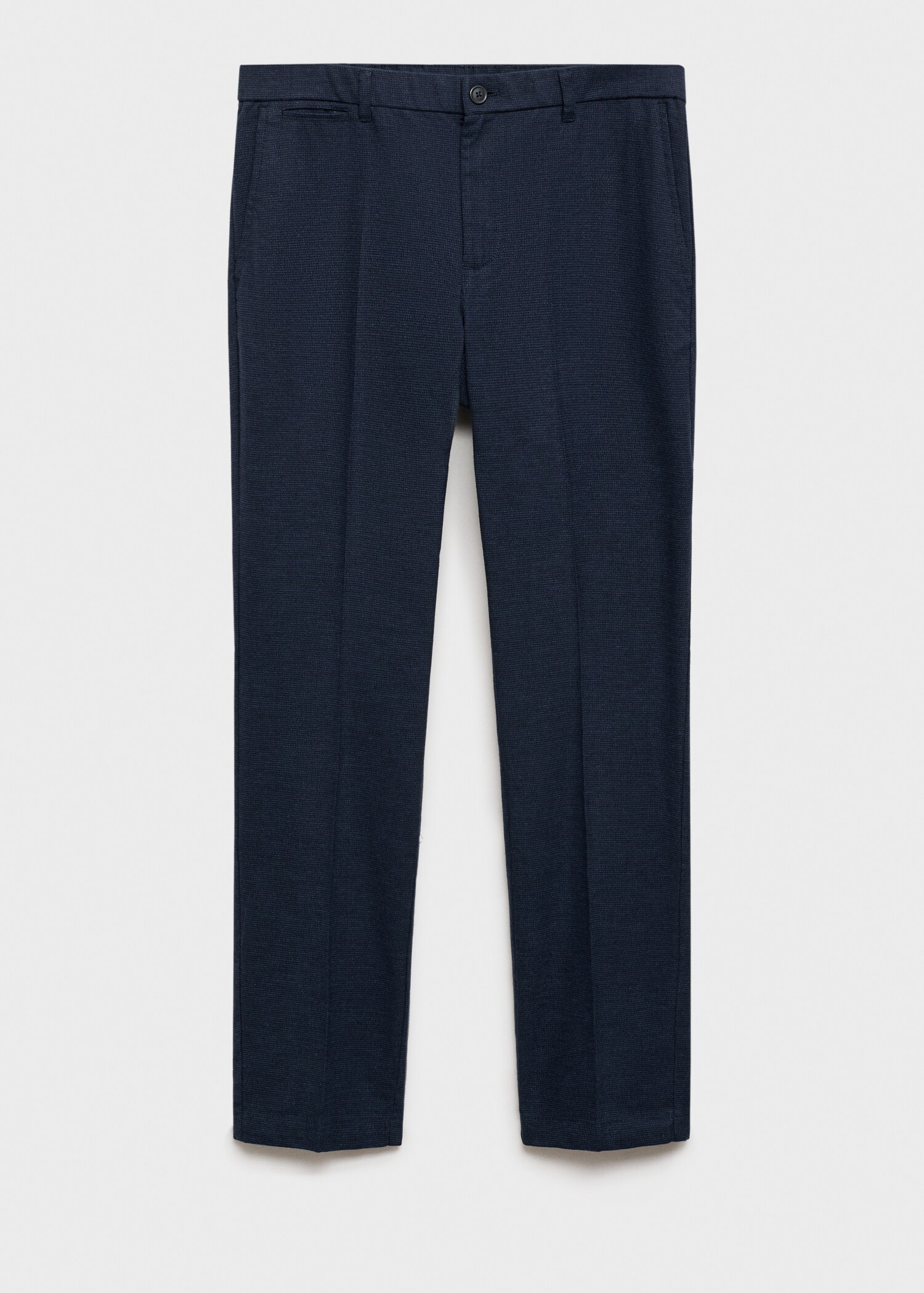 Flanellhose mit Mikro-Fischgrätmuster - Artikel ohne Model