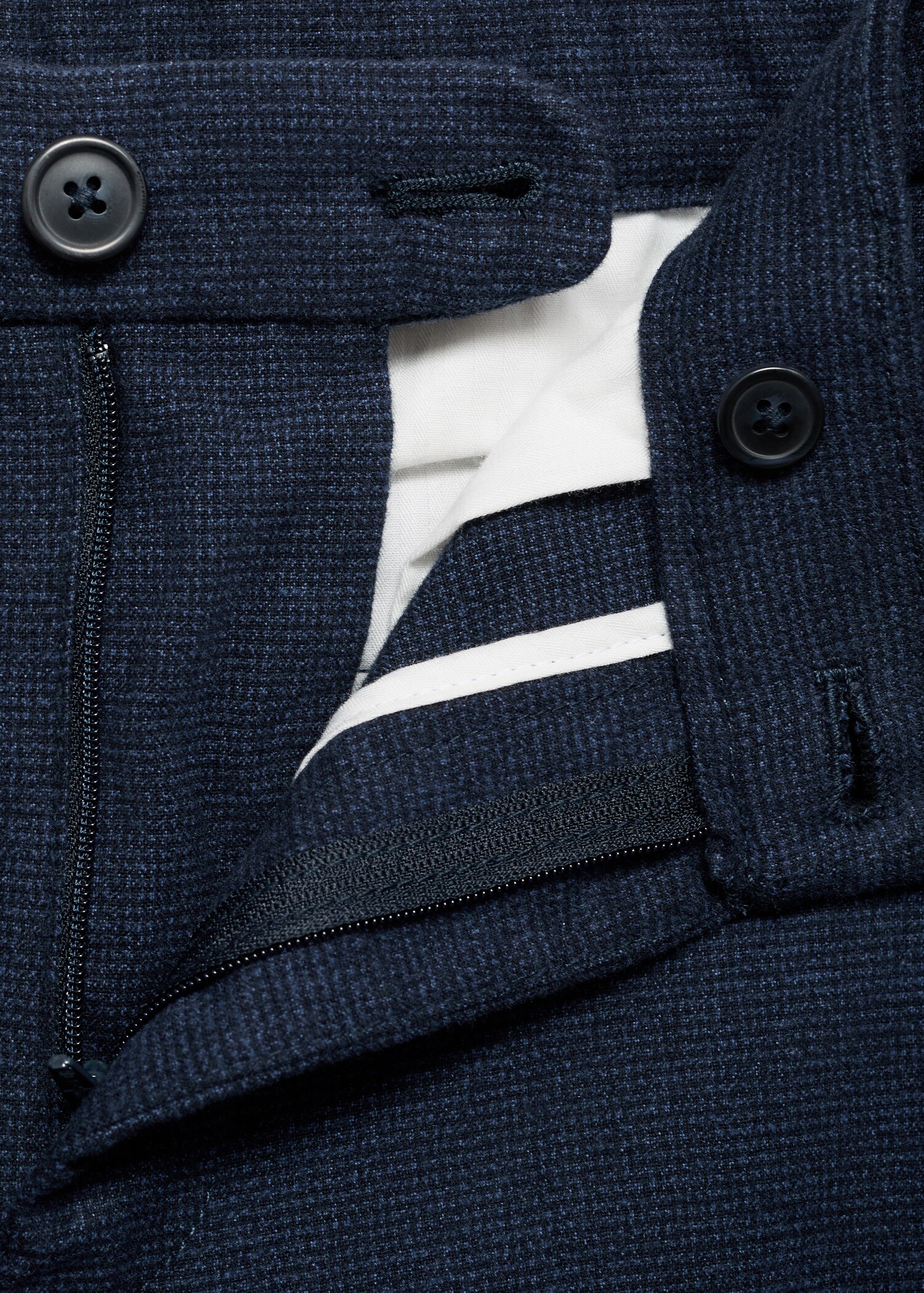 Flanellhose mit Mikro-Fischgrätmuster - Detail des Artikels 0