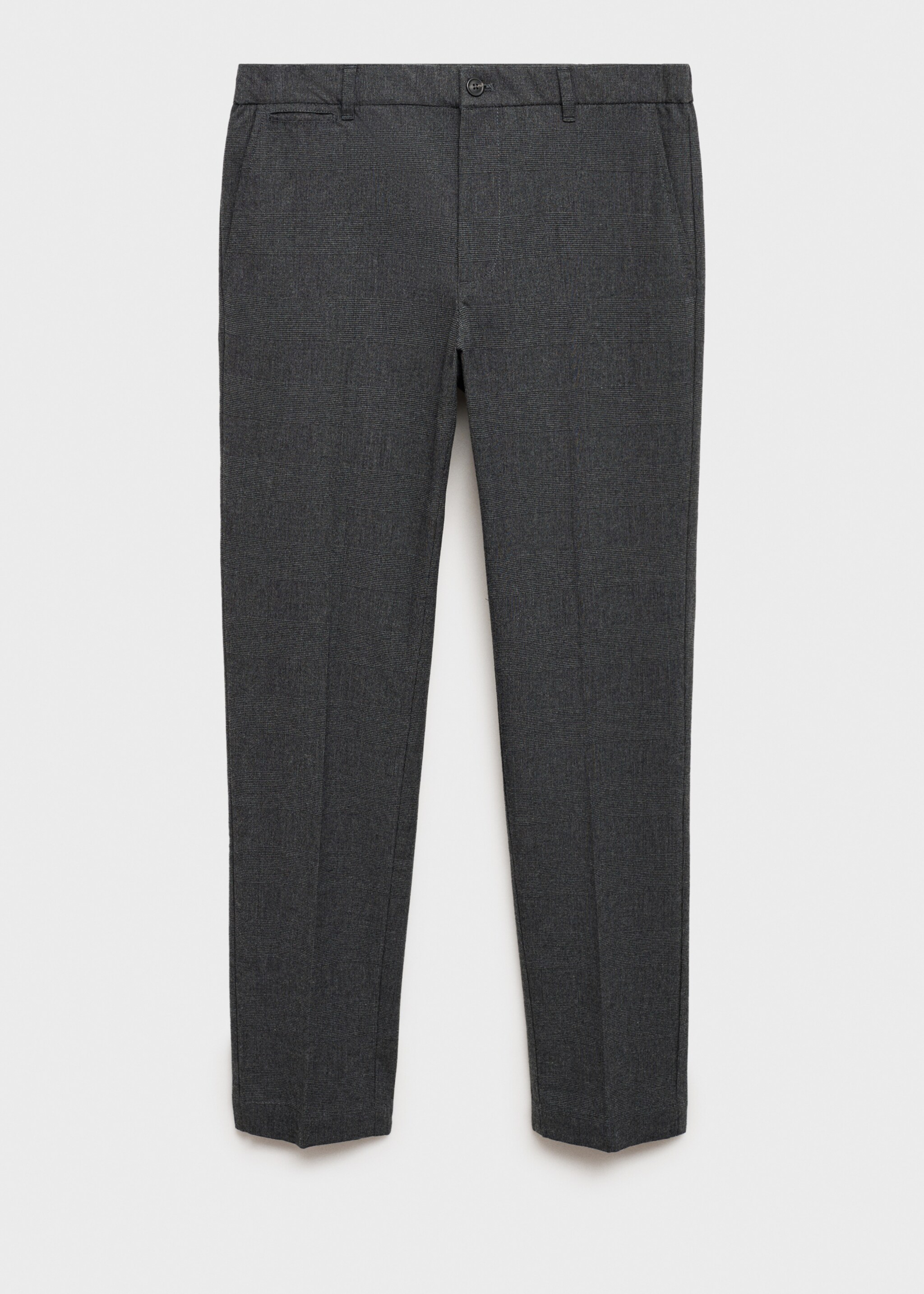 Flanellhose mit Prince-of-Wales-Check - Artikel ohne Model, Grau. Ref: 87030255-00.