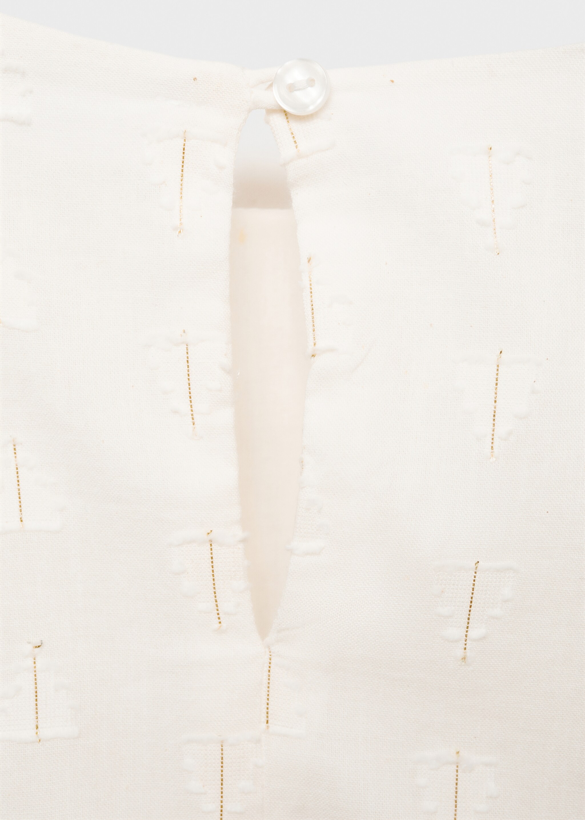 Brusa fil metal·litzat - Detall de l'article 8, Blanc trencat. Ref: 87030256-00.