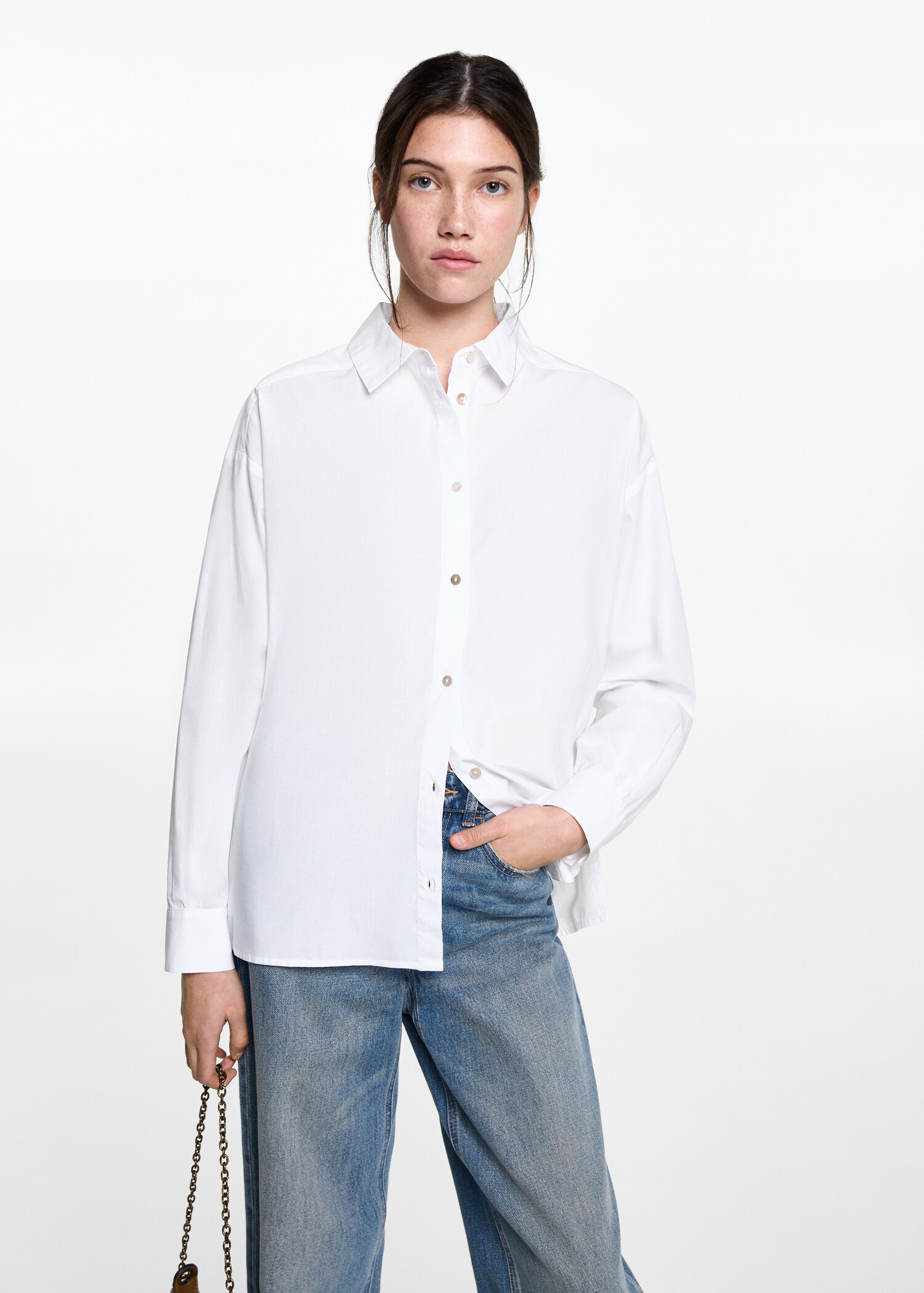 Oversize cotton shirt - Medium plane