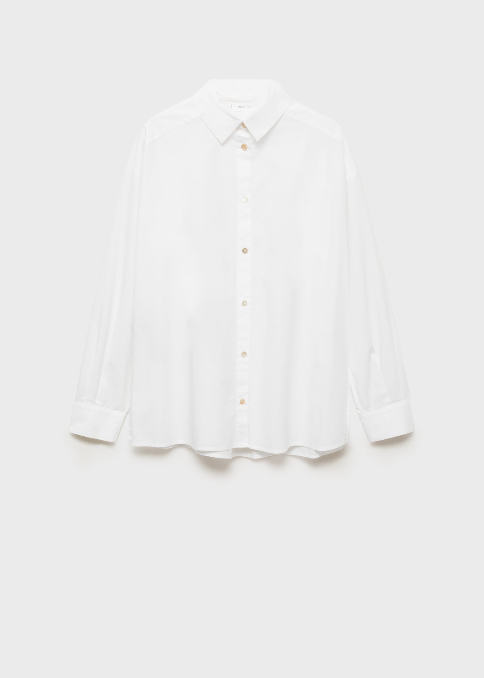 Oversized katoenen overhemd - Artikel zonder model, Gebroken wit. Ref: 87030261-00.