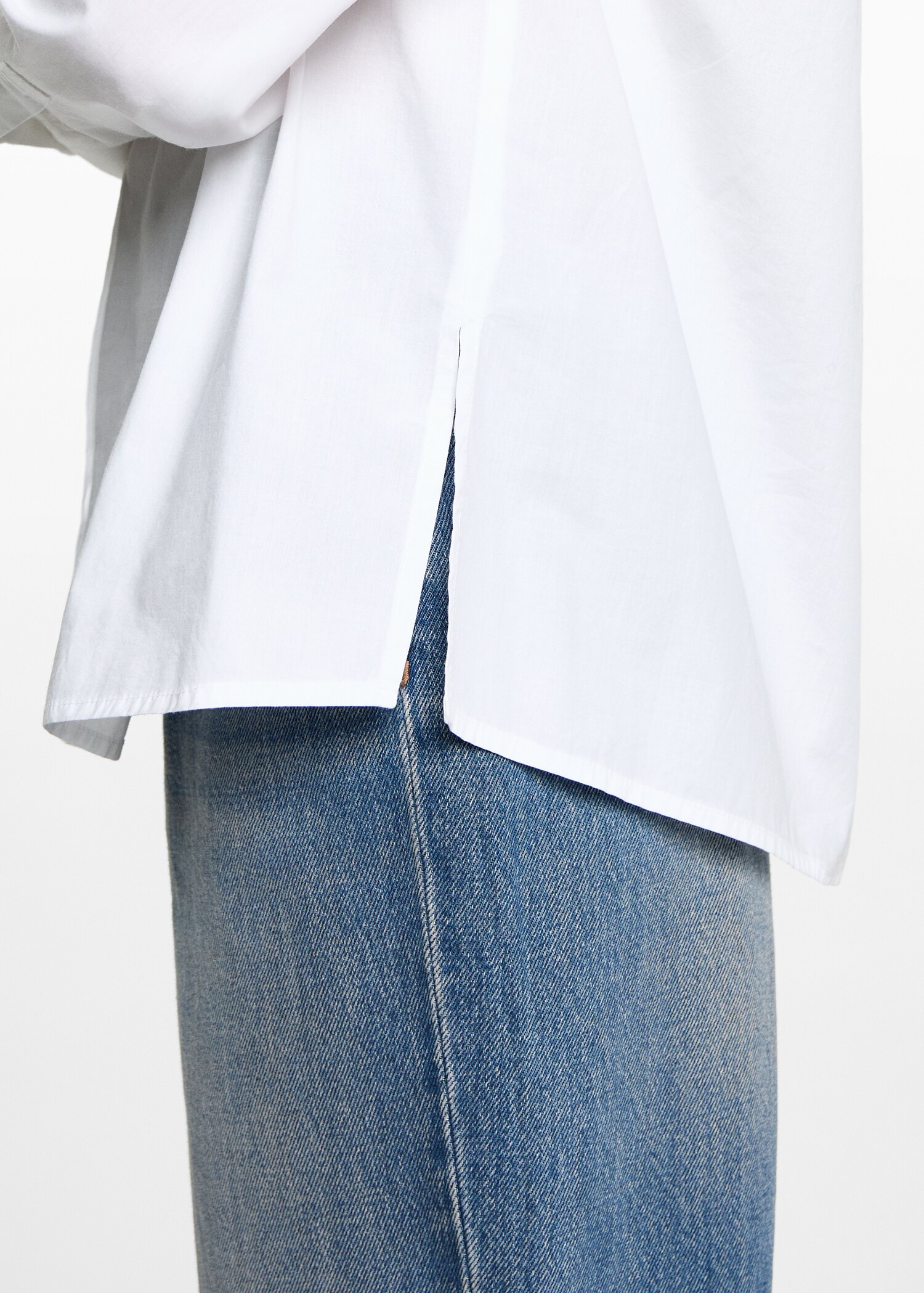 Oversize cotton shirt - Details of the article 2